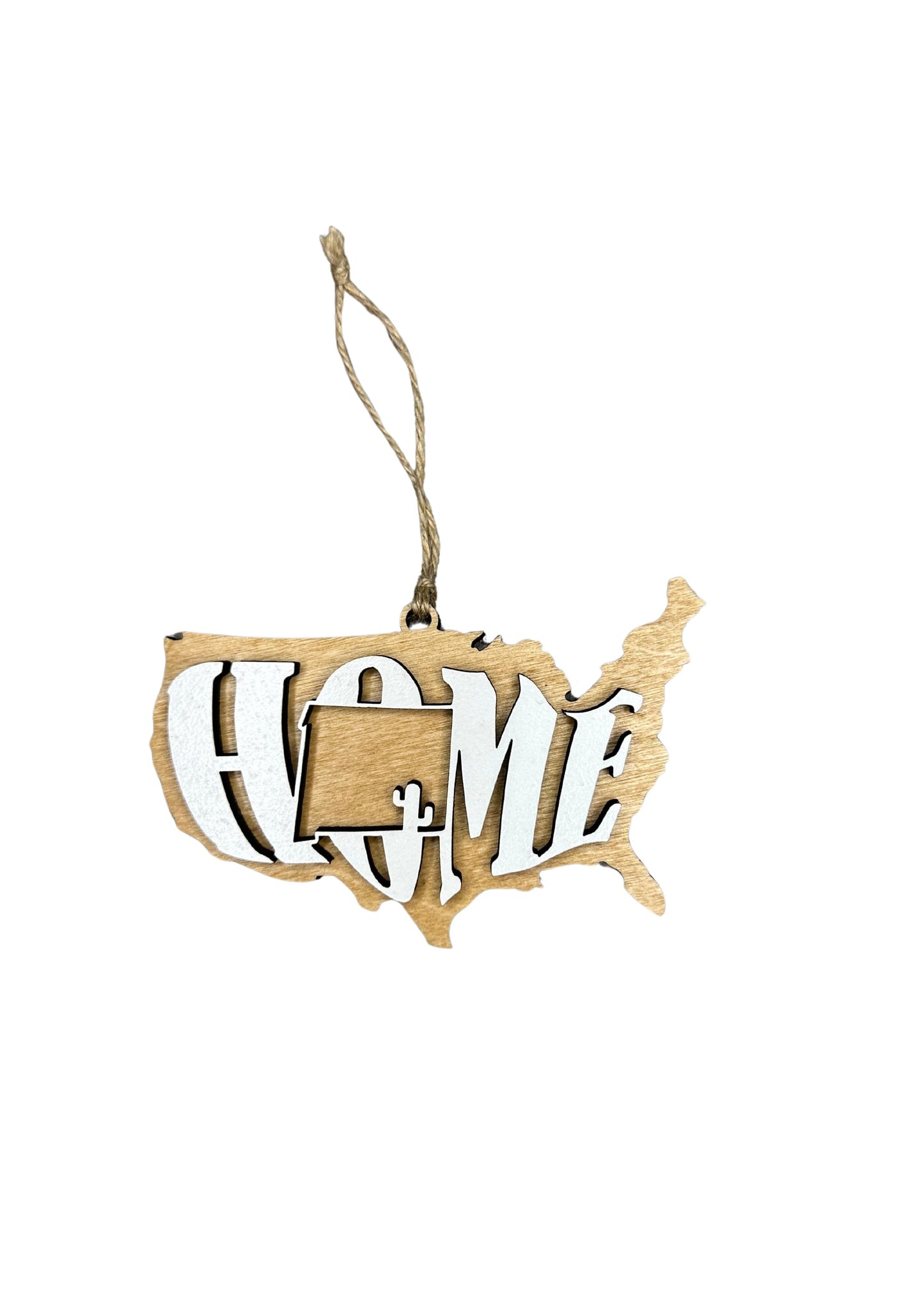 New Mexico State Ornament | NM US Home Wood Gift | Christmas Present