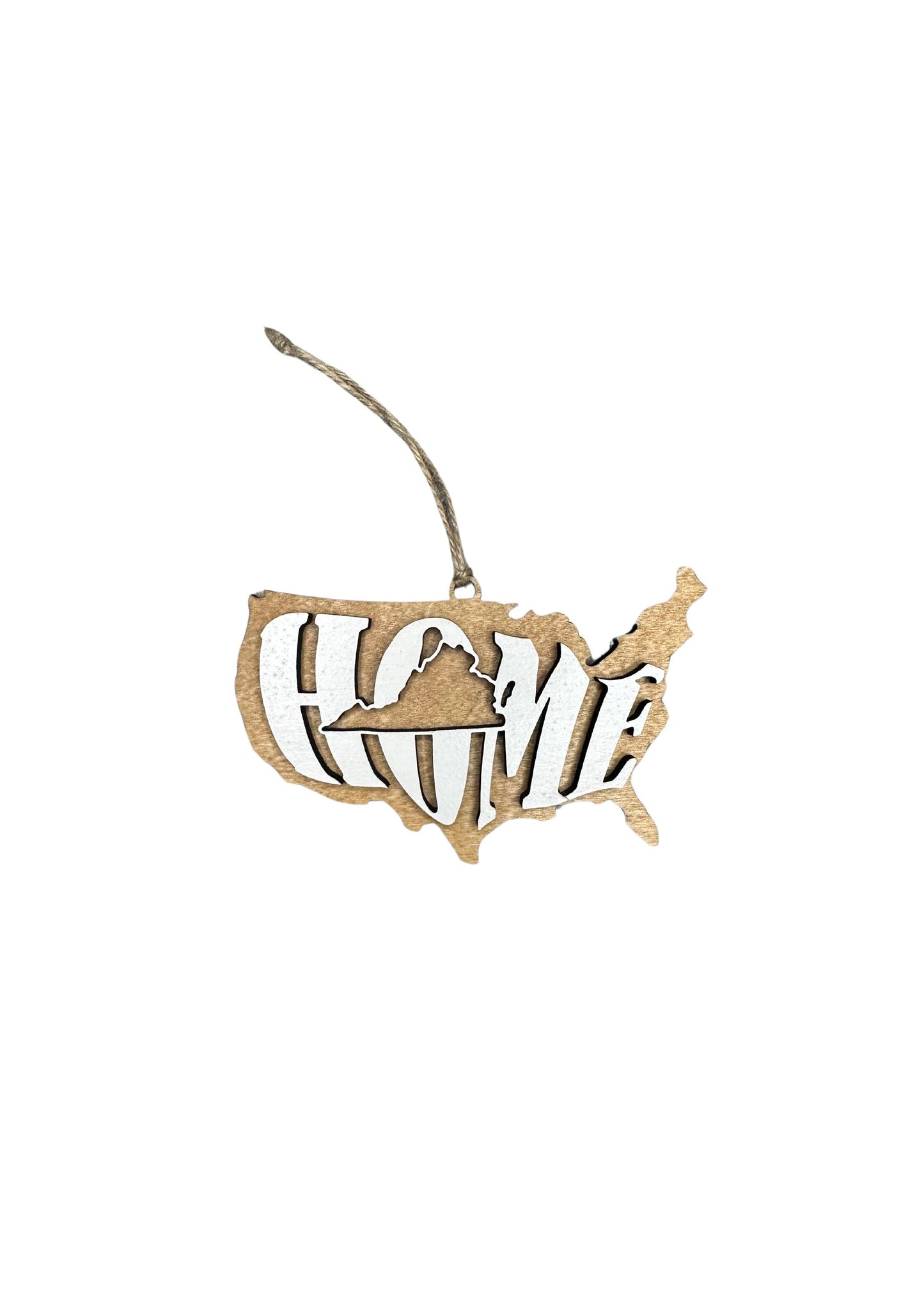 Rhode Island State Ornament | RI US Wood Home Present | Christmas Gift