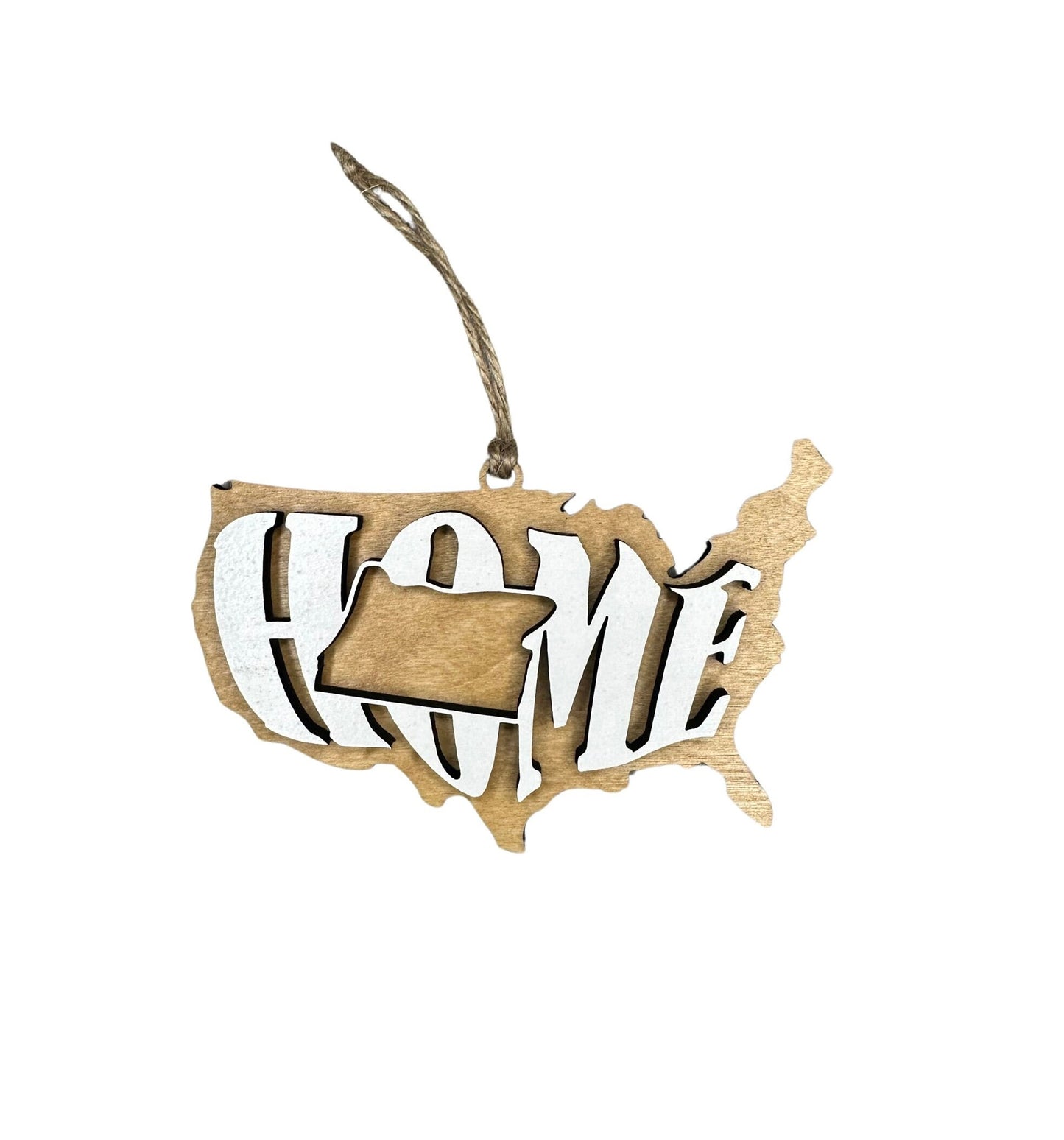 Oregon State Ornament | OR US Home Wood Gift | Christmas Present
