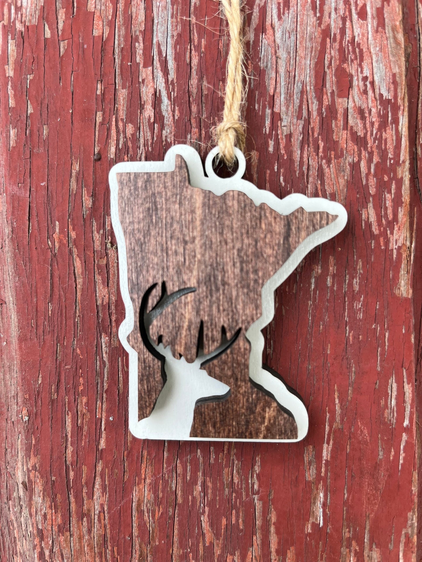 MN Minnesota Holiday Christmas Ornament | Home | Fish Walleye | Loon Home | Deer | Gift Tag | Boss Present | Teacher Gift | Employee Gift