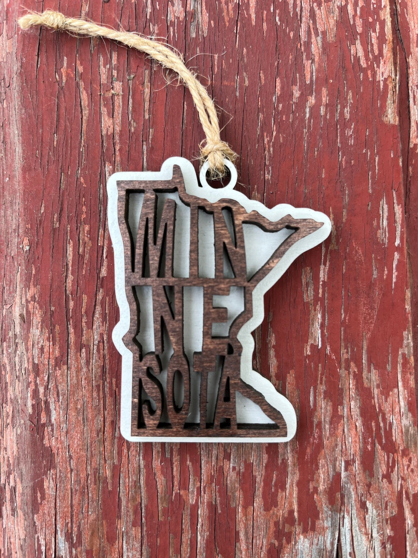 MN Minnesota Holiday Christmas Ornament | Home | Fish Walleye | Loon Home | Deer | Gift Tag | Boss Present | Teacher Gift | Employee Gift