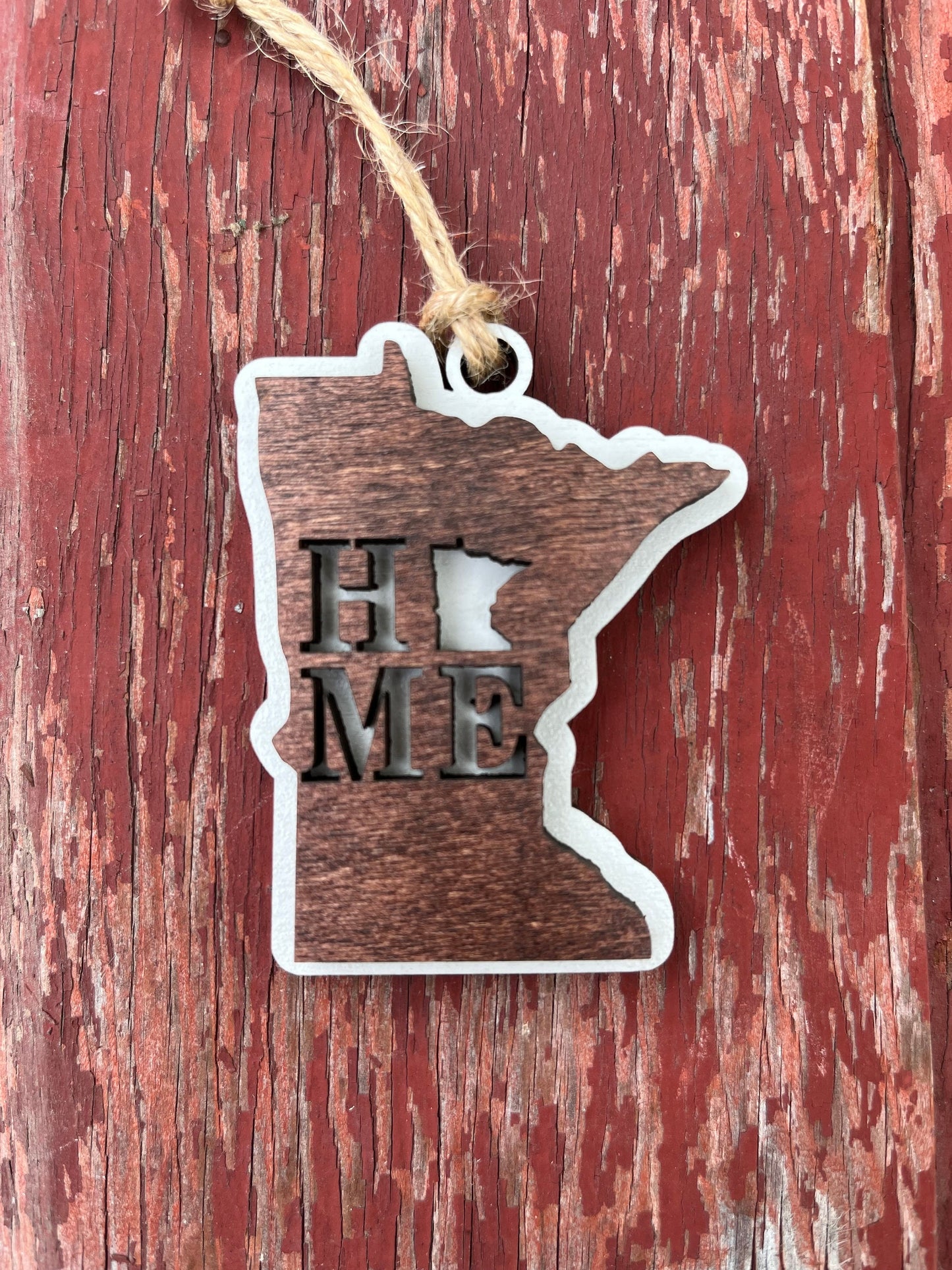 MN Minnesota Holiday Christmas Ornament | Home | Fish Walleye | Loon Home | Deer | Gift Tag | Boss Present | Teacher Gift | Employee Gift