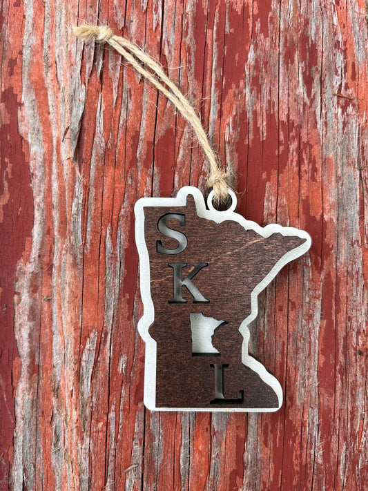 MN Minnesota Vikings SKOL Ornament | Holiday | Christmas | Gift | Present | Football Fan