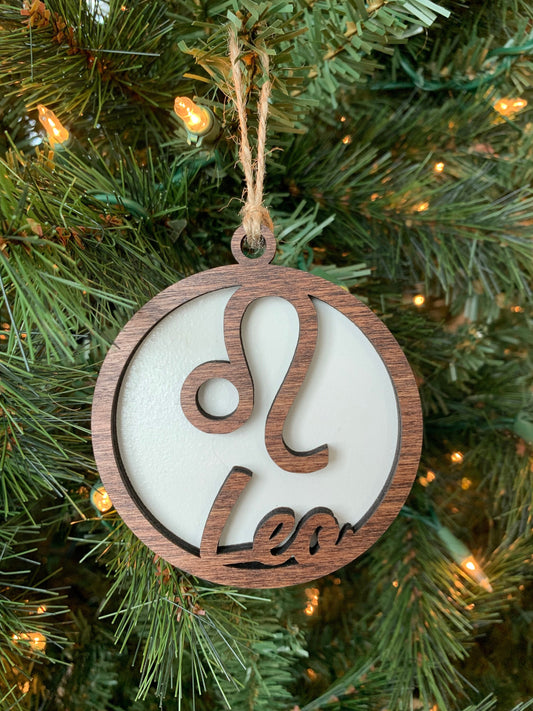 Leo Ornament | Zodiac Horoscope Sign | July 23 - August 22 Birthday | Christmas Holiday | Gift Tag | Teenager Gift | Newborn Baby