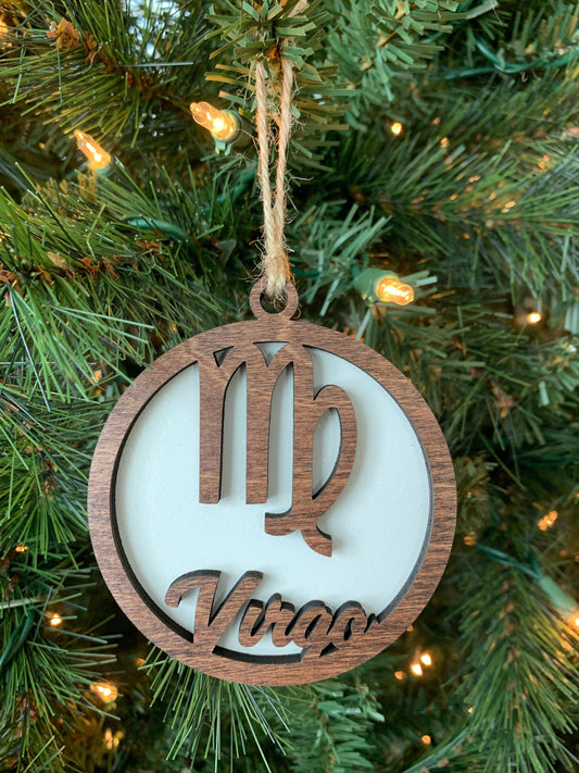 Virgo Ornament | Zodiac Horoscope Sign | August 23 - September 22 Birthday | Christmas Holiday | Gift Tag | Teenager Gift | Newborn Baby