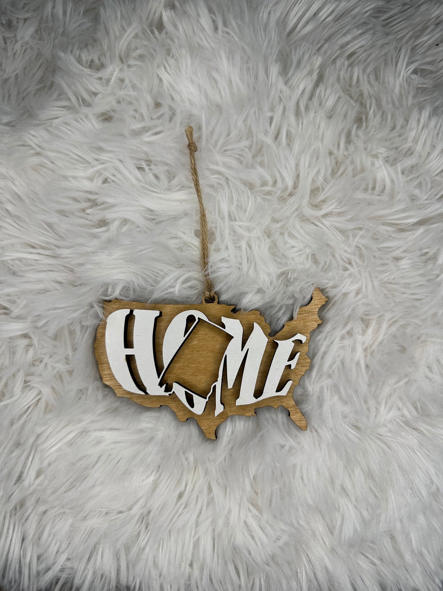 Alabama AL State Holiday Christmas Ornament Gift Tag