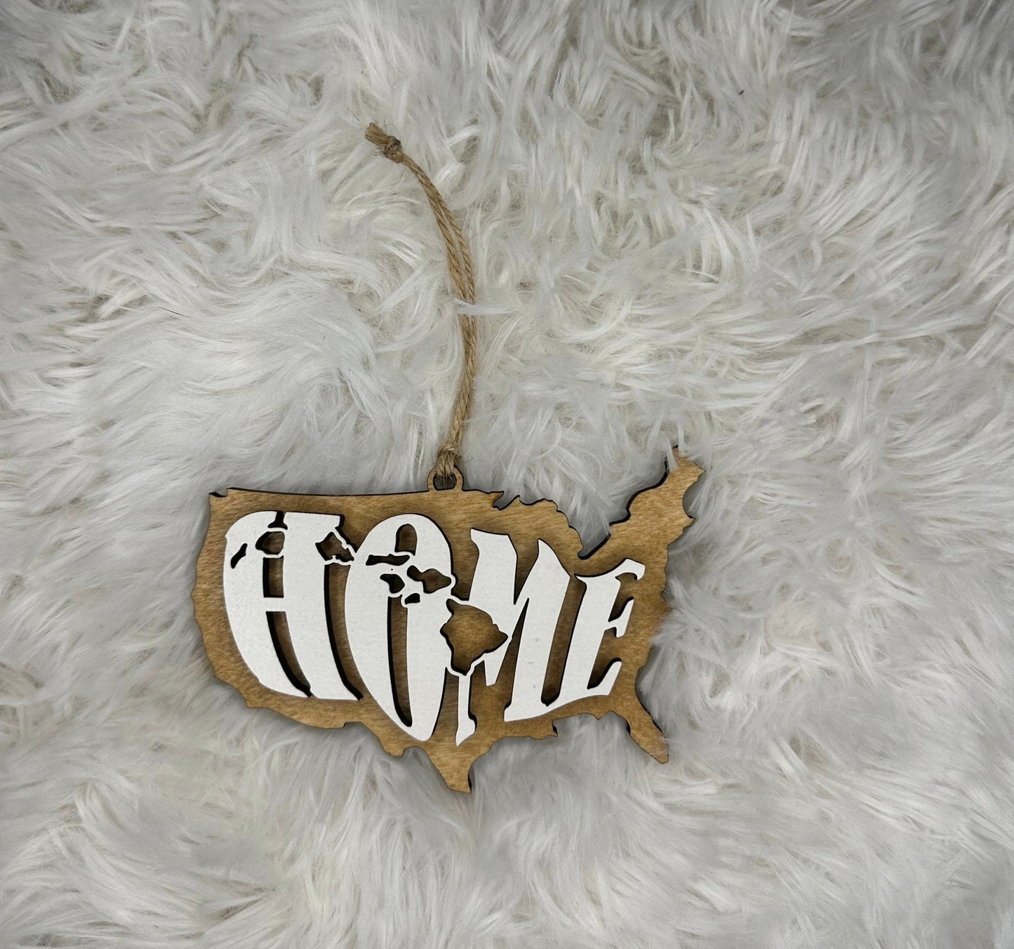 Hawaii State Ornament | HI US Home Wooden Present | Christmas Gift