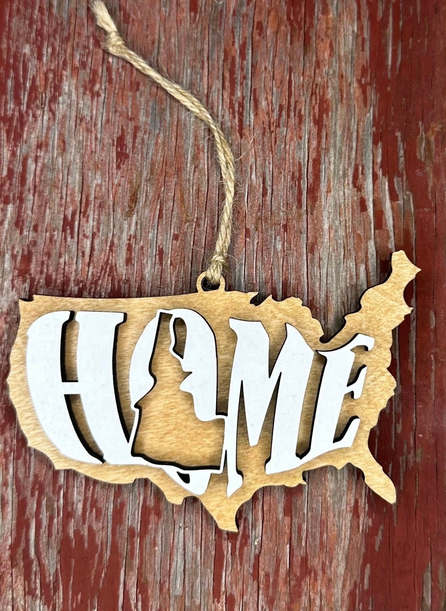 Idaho State Ornament | ID US Home Wooden Ornament | Christmas Gift