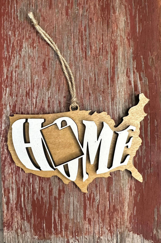 Utah State Ornament | UT US Wood Home Gift | Christmas Present