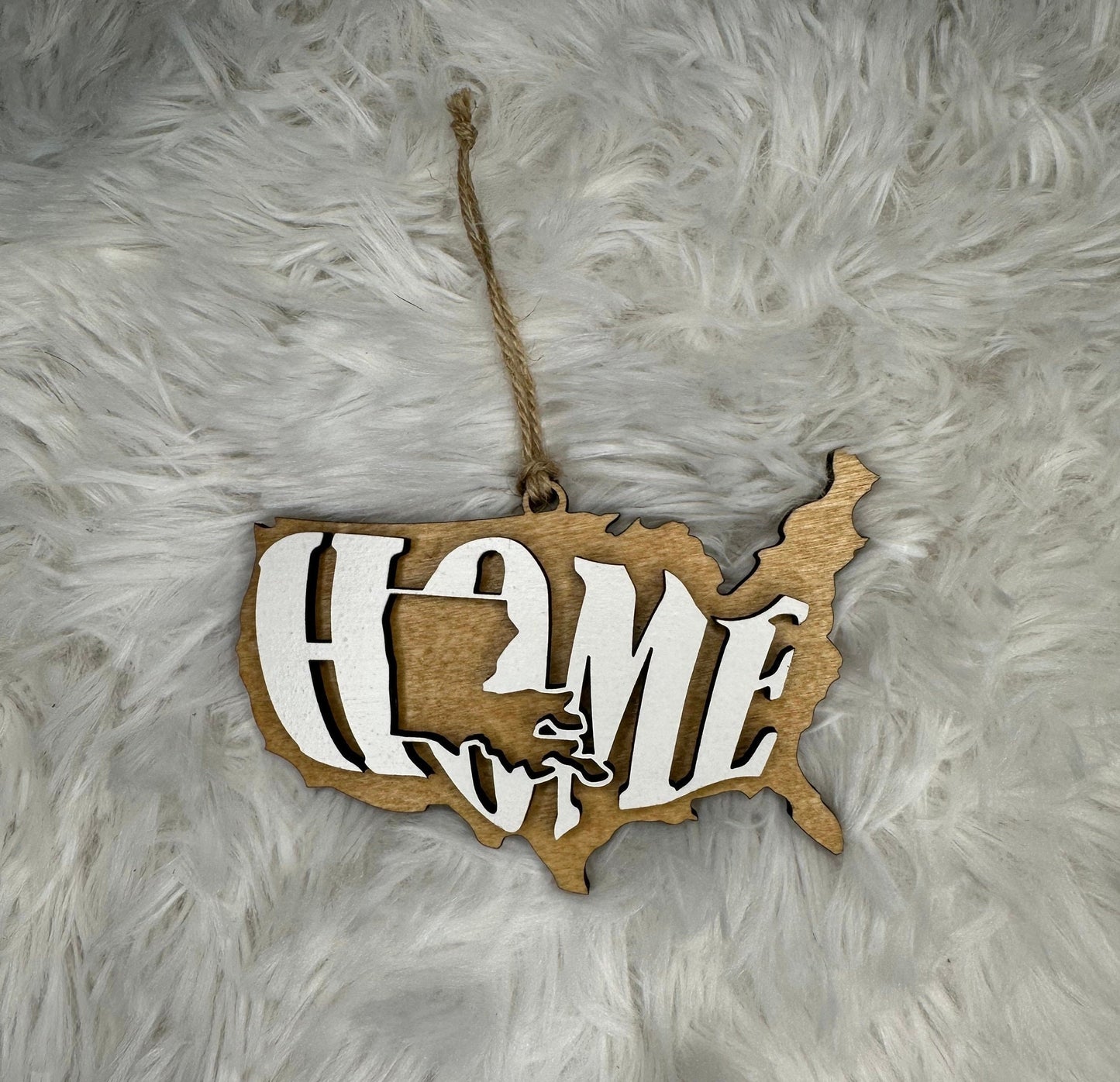 Louisiana State Ornament | LA US Home Wood Gift | Christmas Present