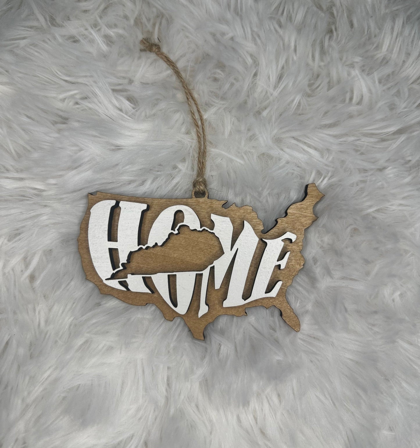 Kentucky State Ornament | KY US Home Wood Gift | Christmas Present