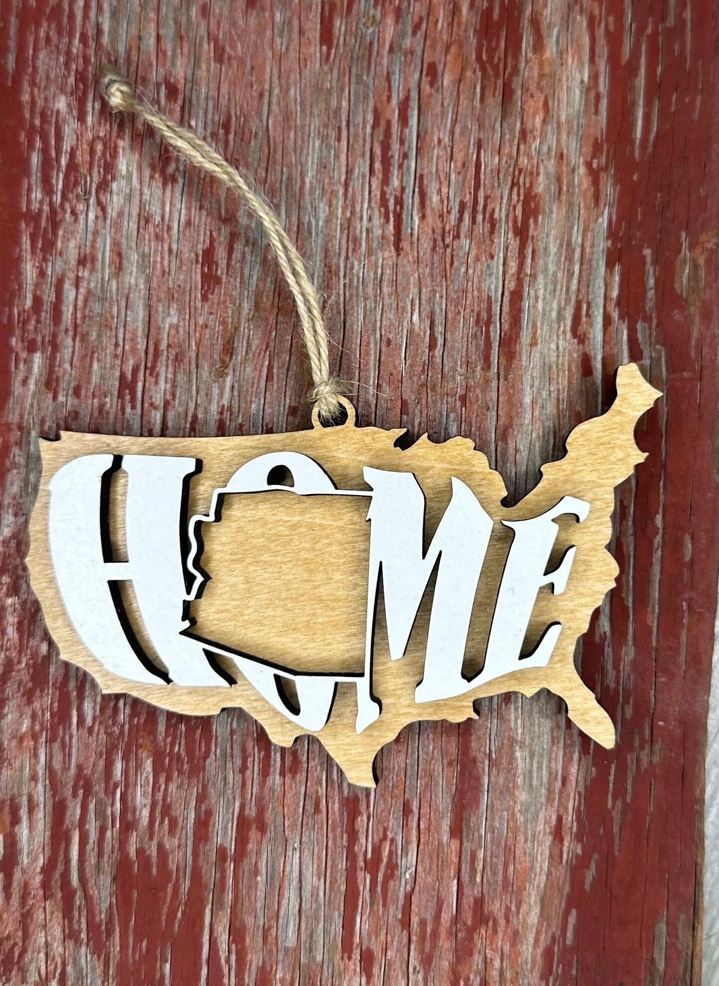 Arizona State Ornament | AZ US Home Wood Gift | Christmas Present