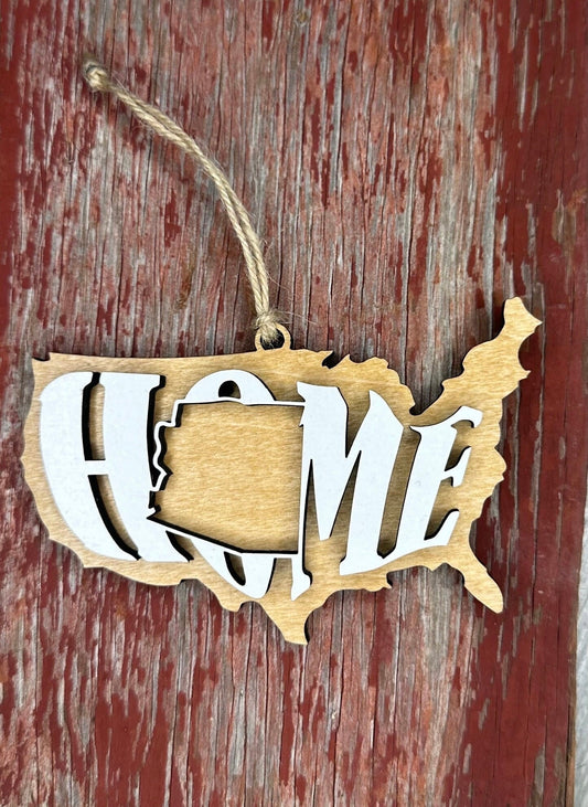 Arizona State Ornament | AZ US Home Wood Gift | Christmas Present