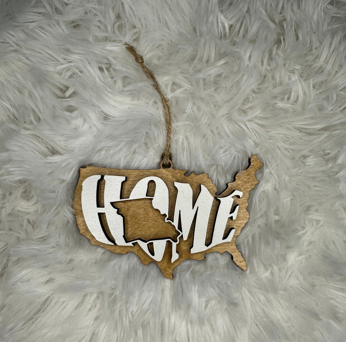 Missouri State Ornament | MO US Home Wood Gift | Christmas Present