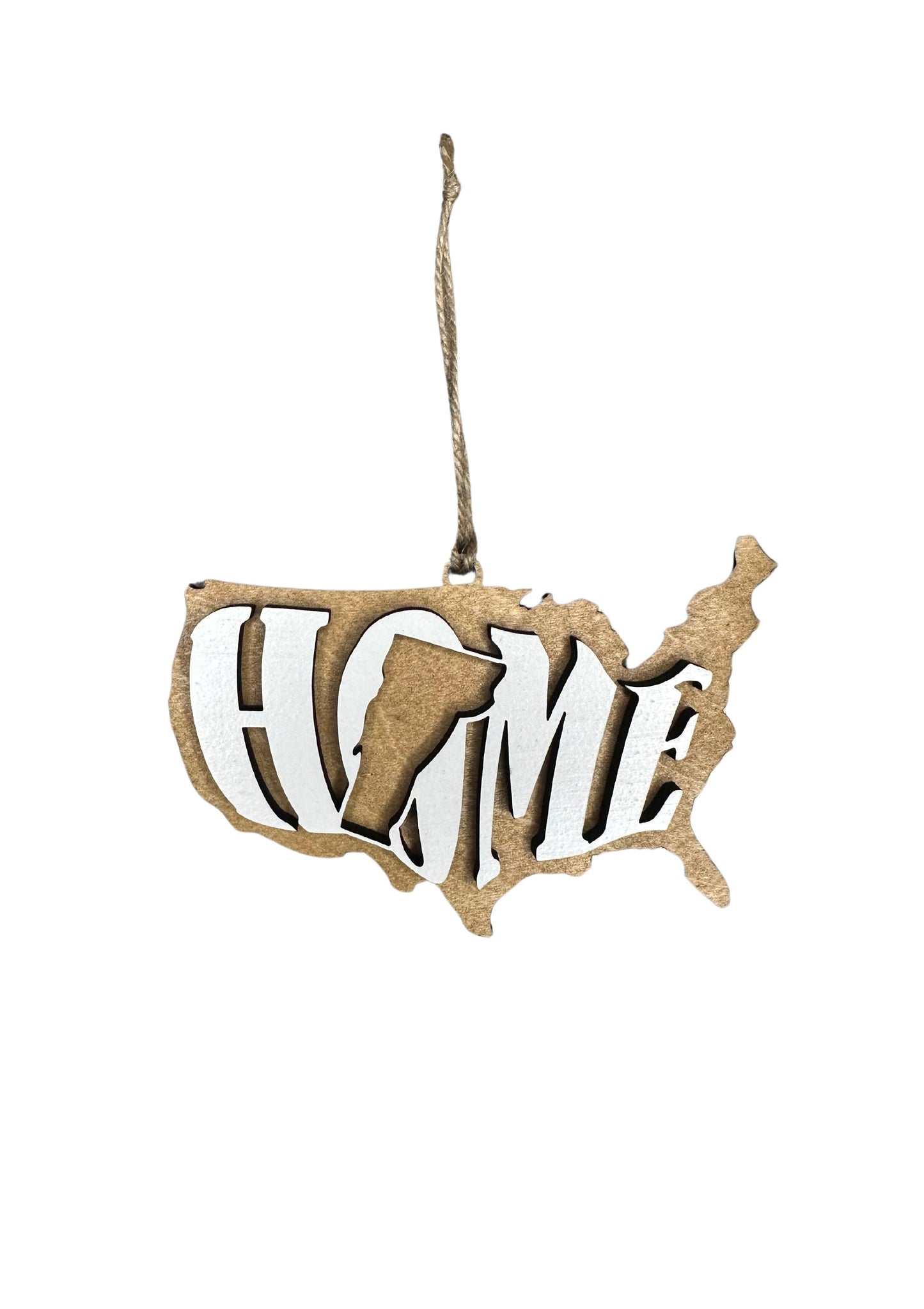 Vermont State Ornament | VT US Home Wood Gift | Christmas Present