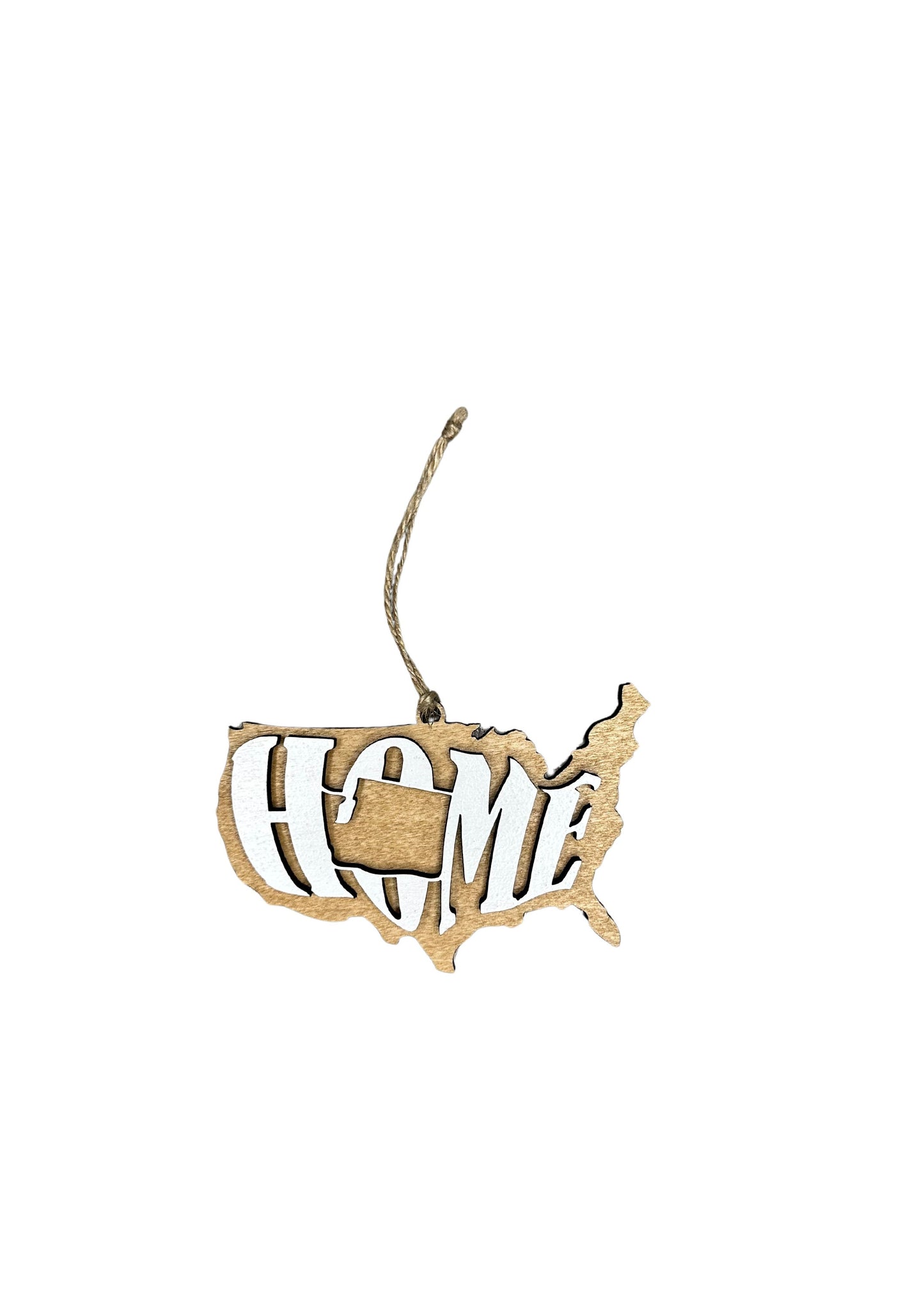 Washington State Ornament | WA US Home Wood Gift | Christmas Present