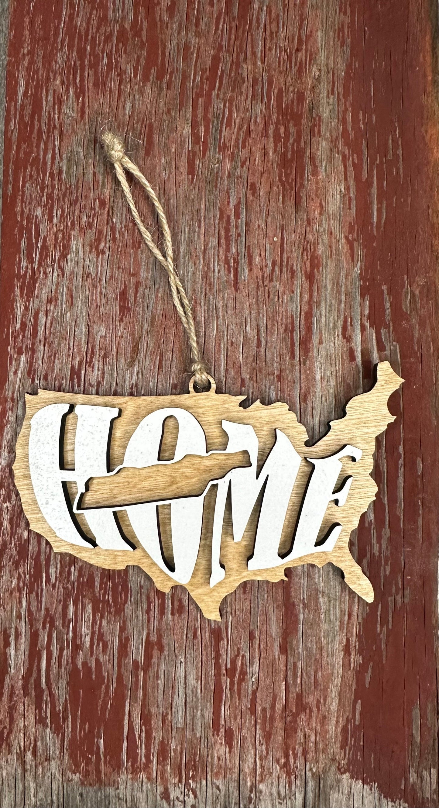 West Virginia State Ornament | WV US Home Wood Gift | Christmas Present