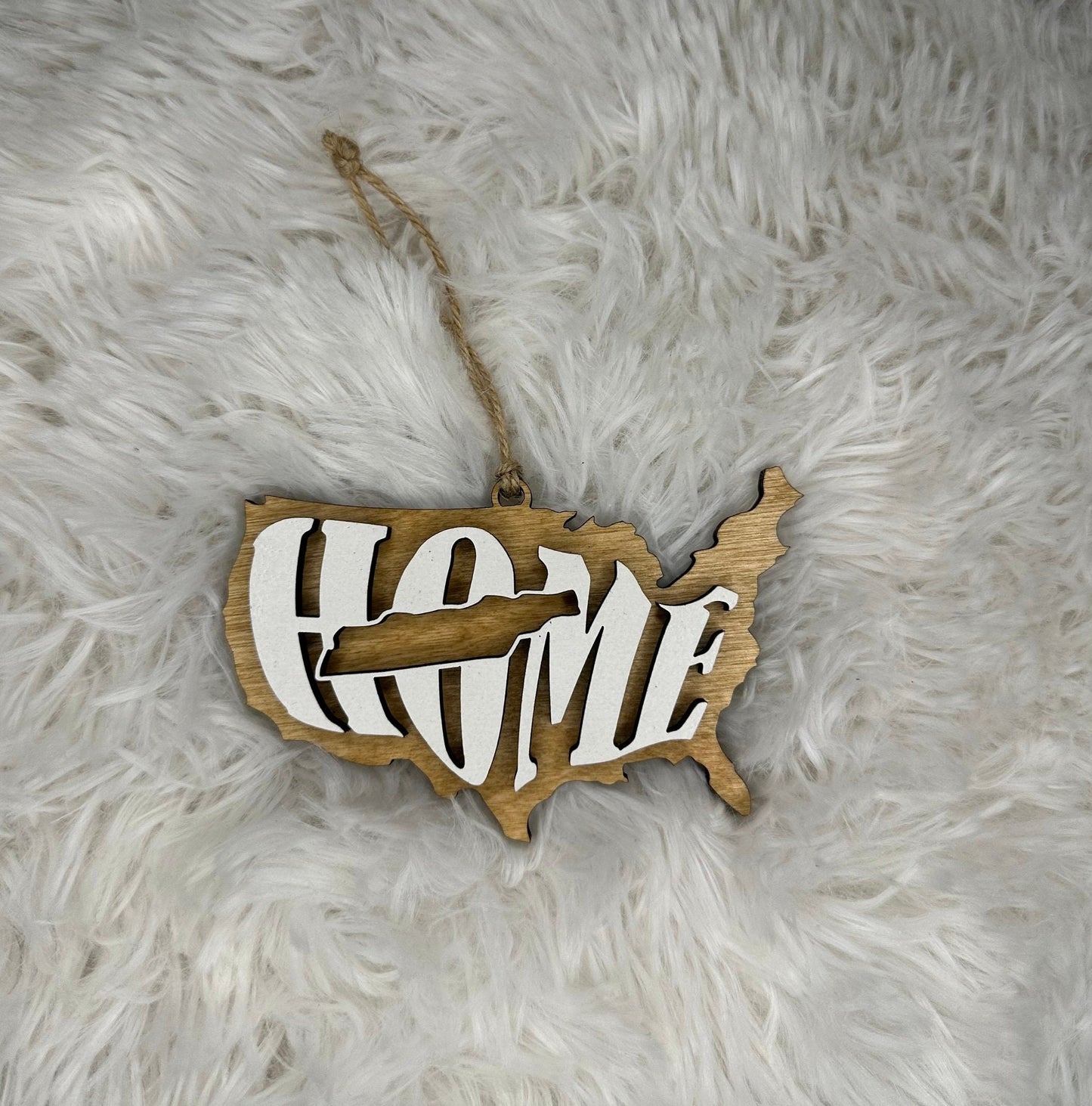 Tennessee State Ornament | TN US Home Wood Gift | Christmas Present