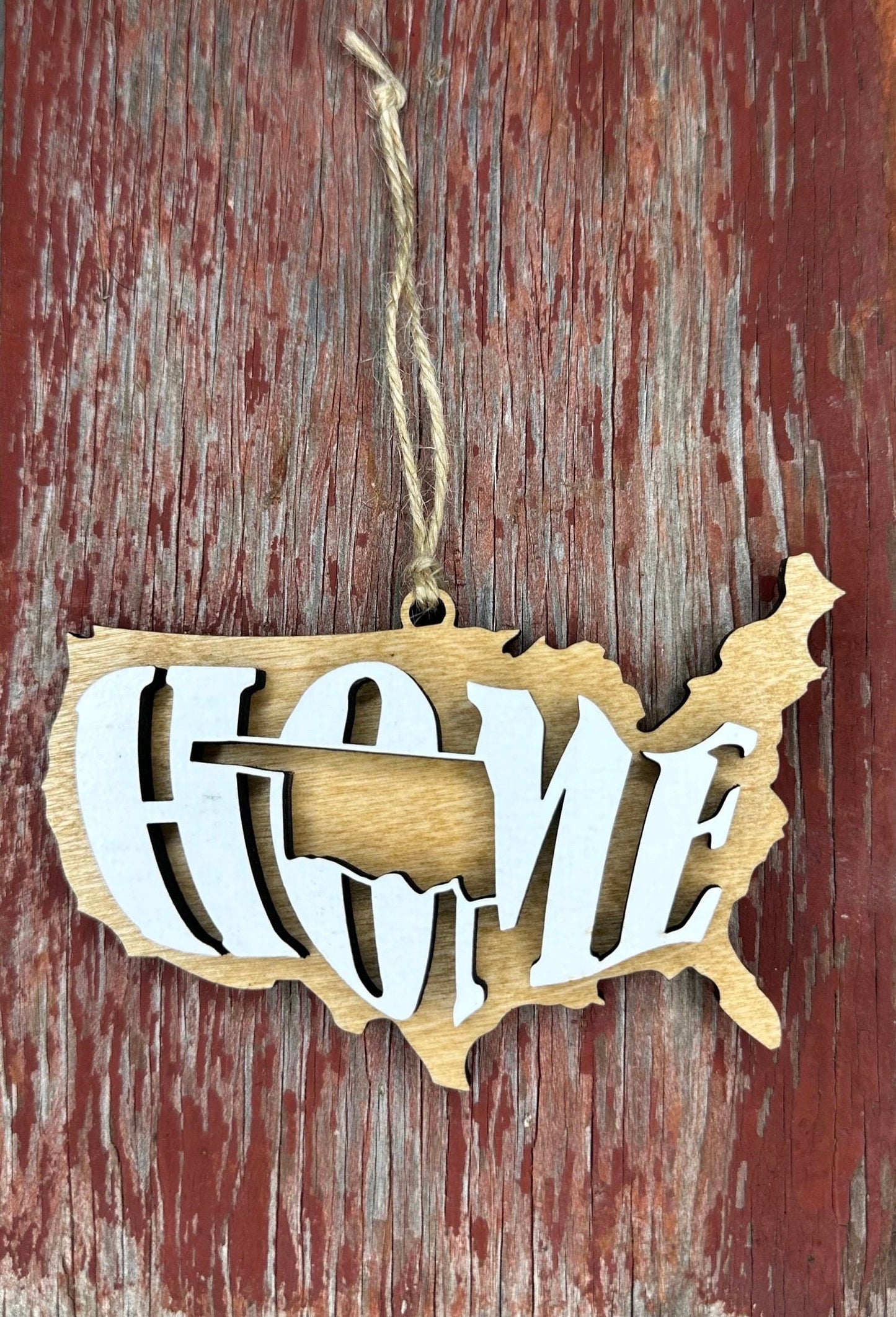 Oklahoma State Ornament | OK US Home Wood Gift | Christmas Present