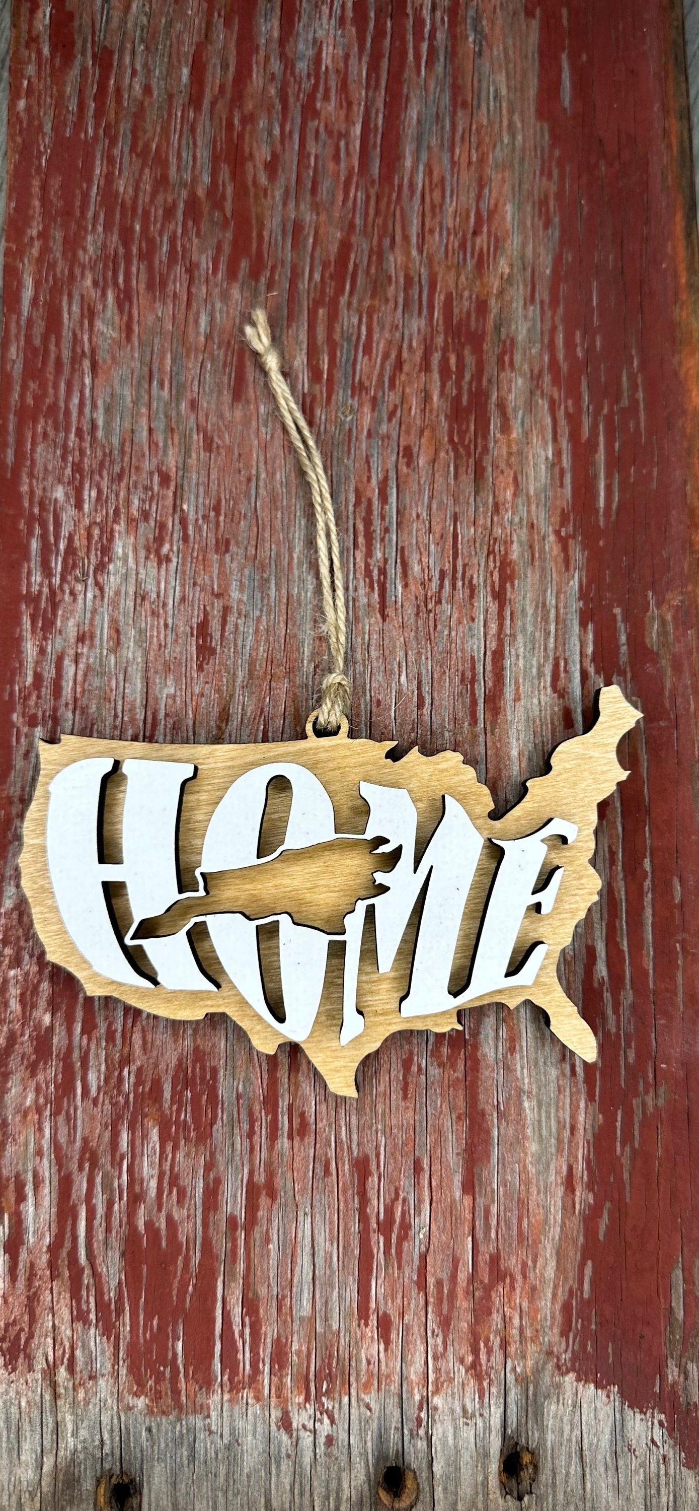 Tennessee State Ornament | TN US Home Wood Gift | Christmas Present