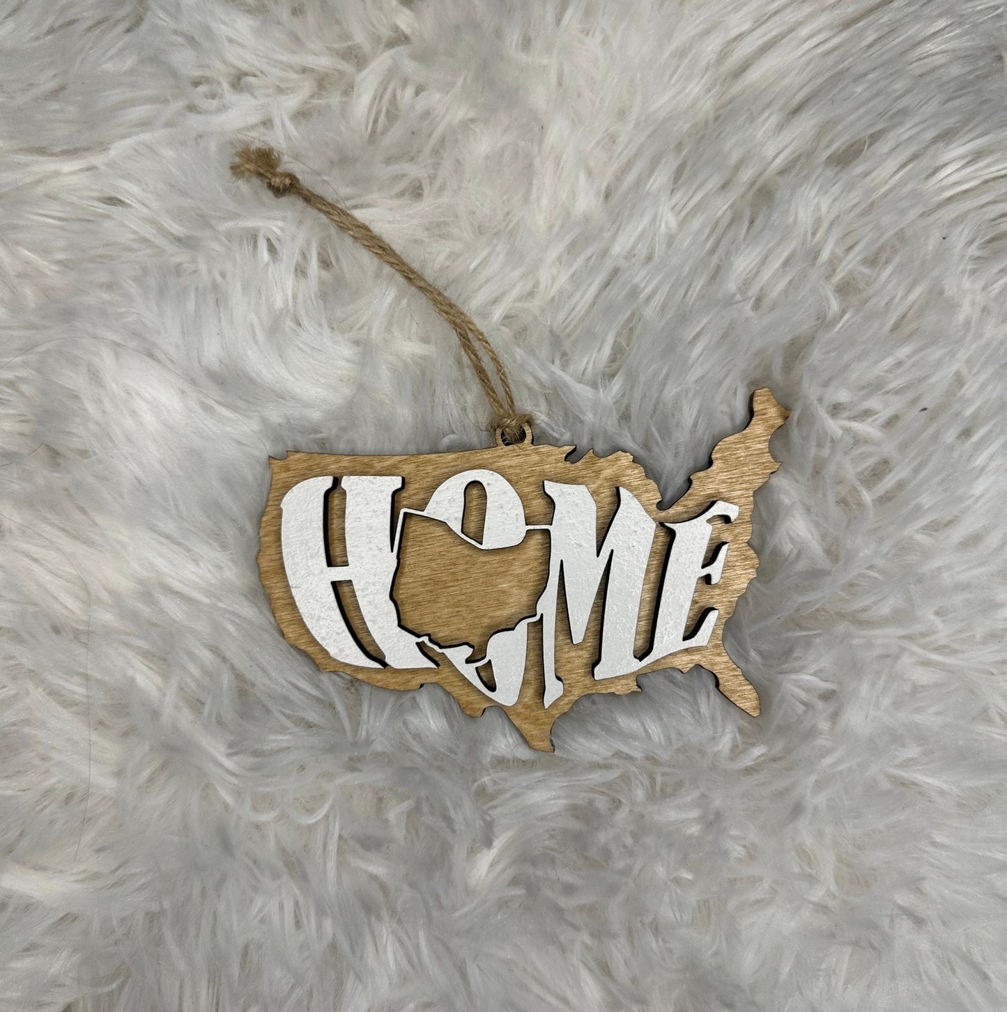 Ohio State Ornament | OH US Home Wooden Present | Christmas Gift