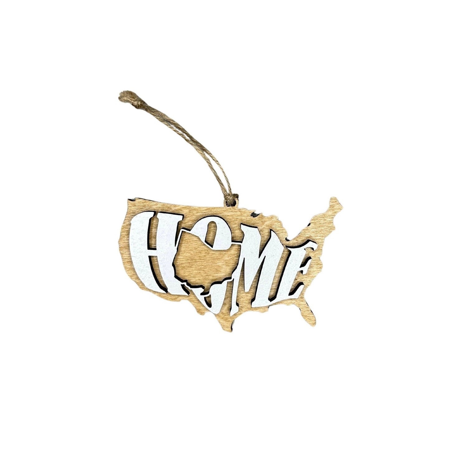 Ohio State Ornament | OH US Home Wooden Present | Christmas Gift