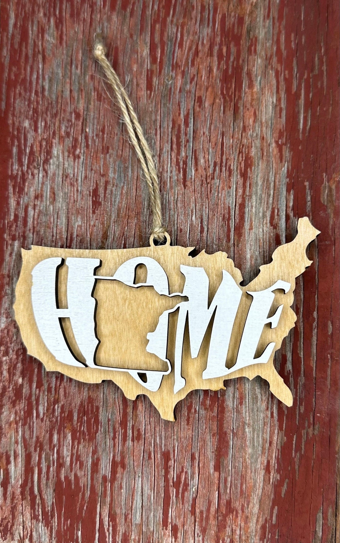 Minnesota State Ornament | MN US Home Wooden Present | Christmas Gift