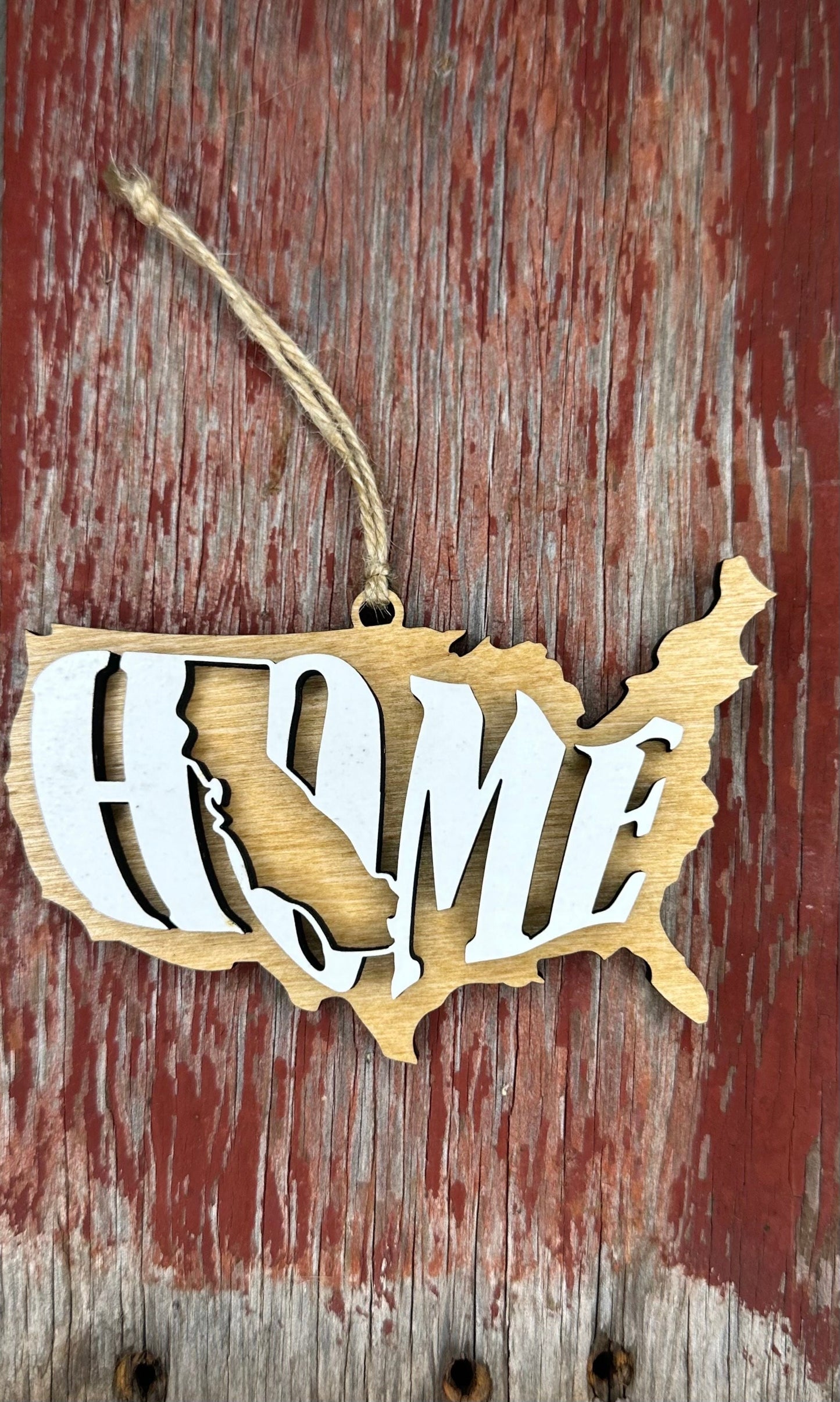 Florida State Ornament | FL US Home Wood Present | Christmas Gift