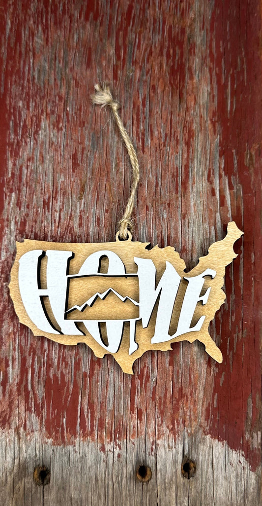 Colorado State Ornament | CO US Home Wood Present | Christmas Gift