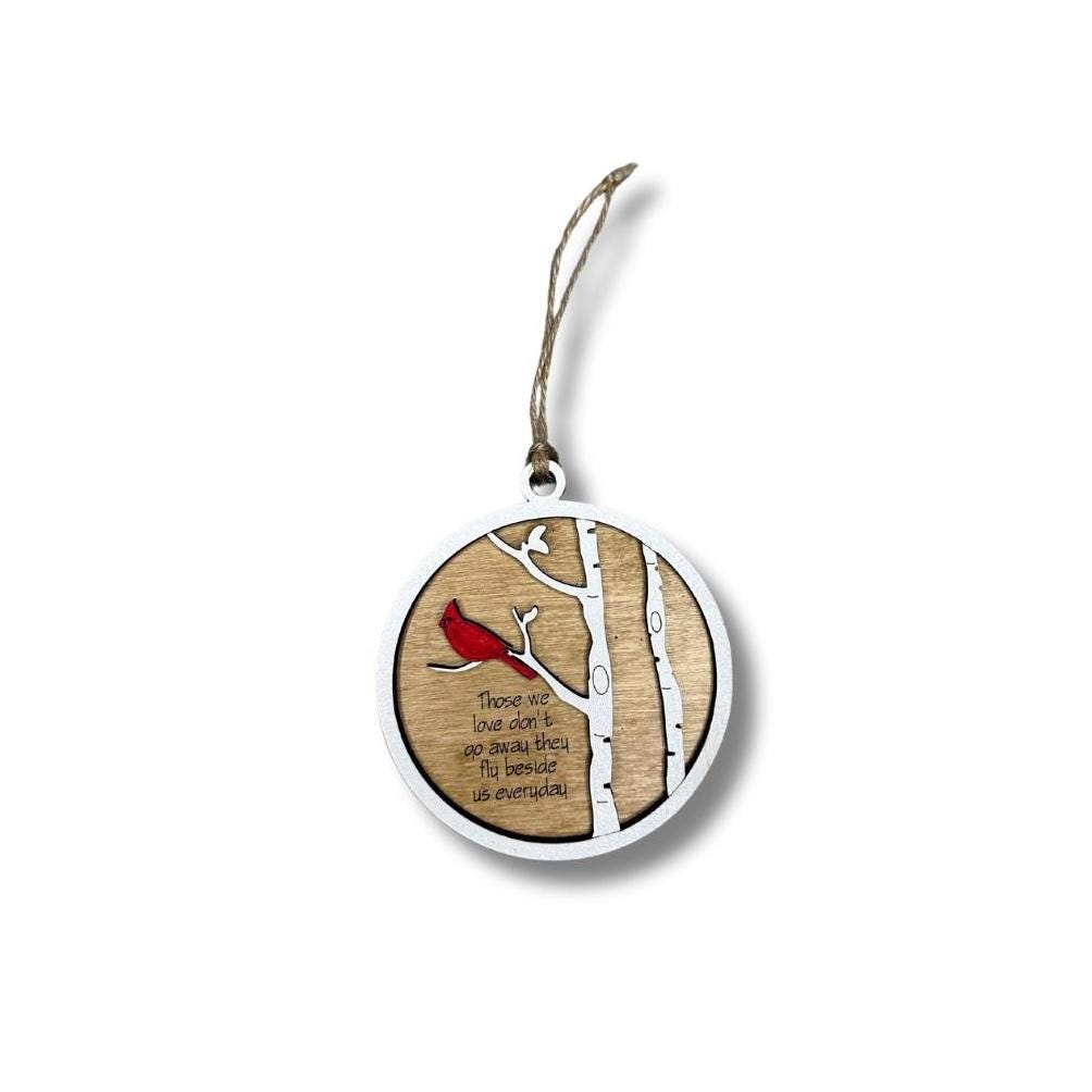 Cardinal Sentimental Ornament | Loss of Loved One Keepsake | Memorial Gift | Personalized Sympathy Gift | Tribute Present