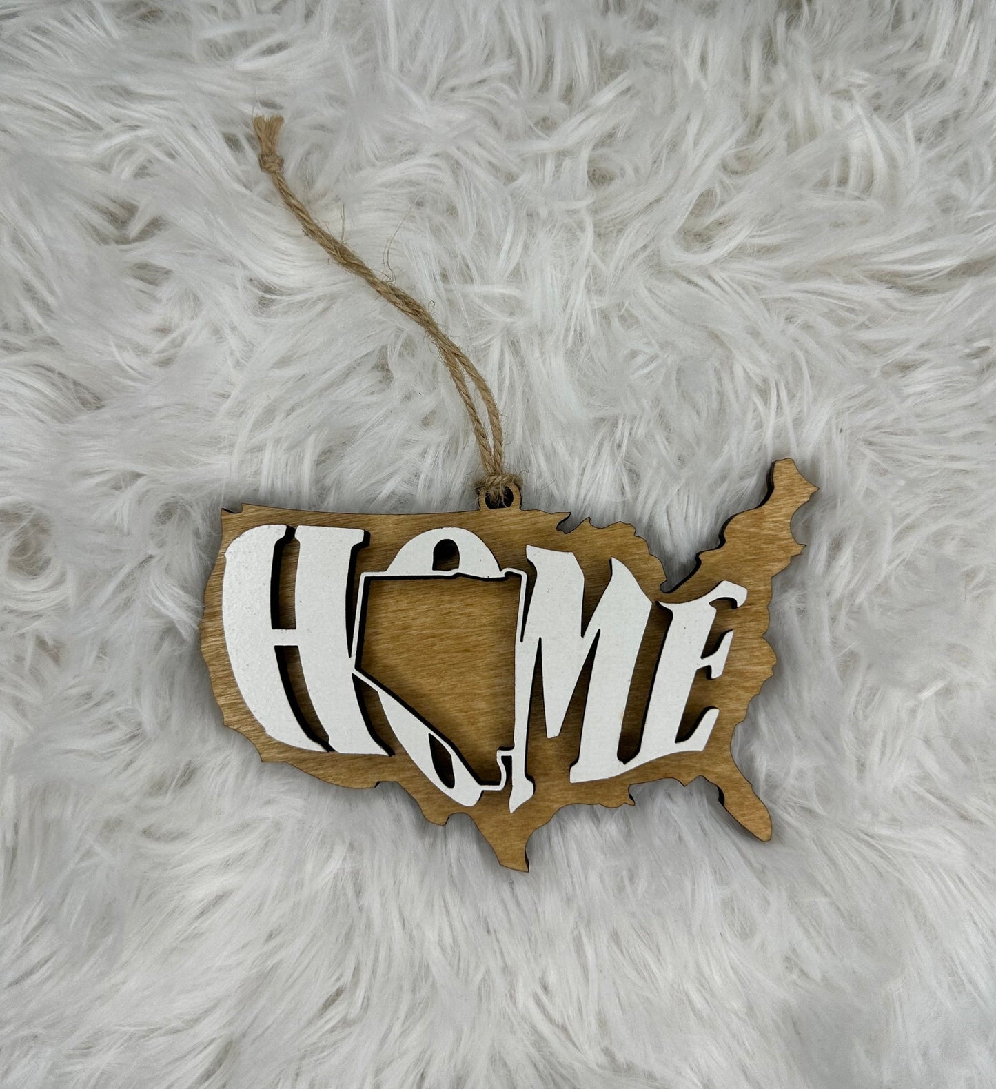 Nevada State Ornament | NV US Home Wood Gift | Christmas Present