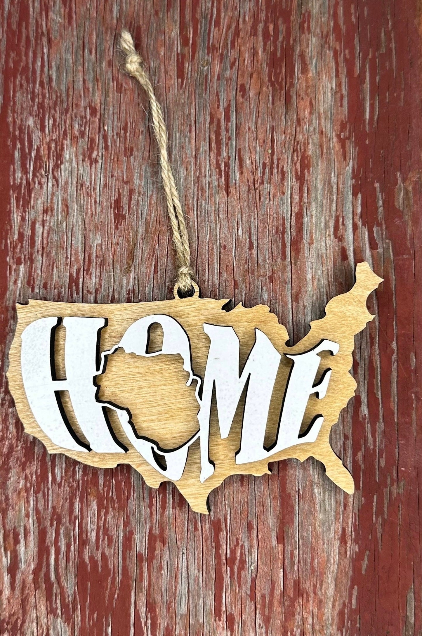 Wisconsin State Ornament | WI US Home Wood Gift | Christmas Present