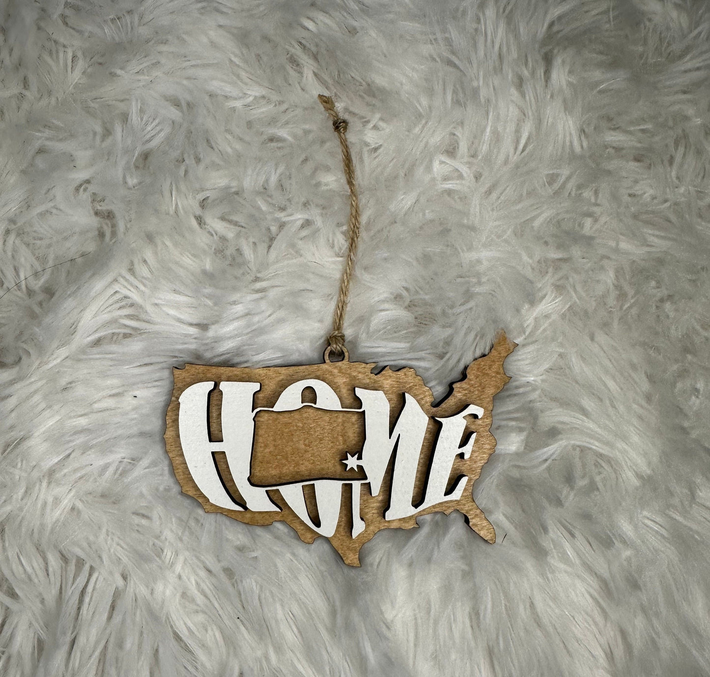 Wyoming State Ornament | WY US Home Wood Gift | Christmas Present