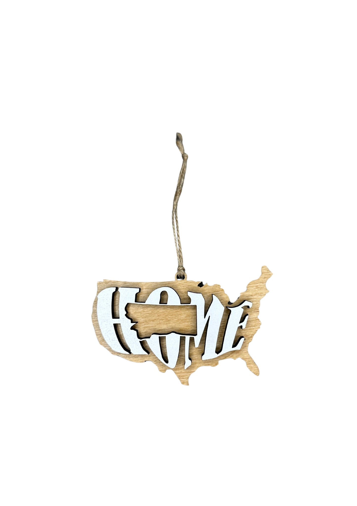 Montana State Ornament | MT US Home Wood Gift | Christmas Present