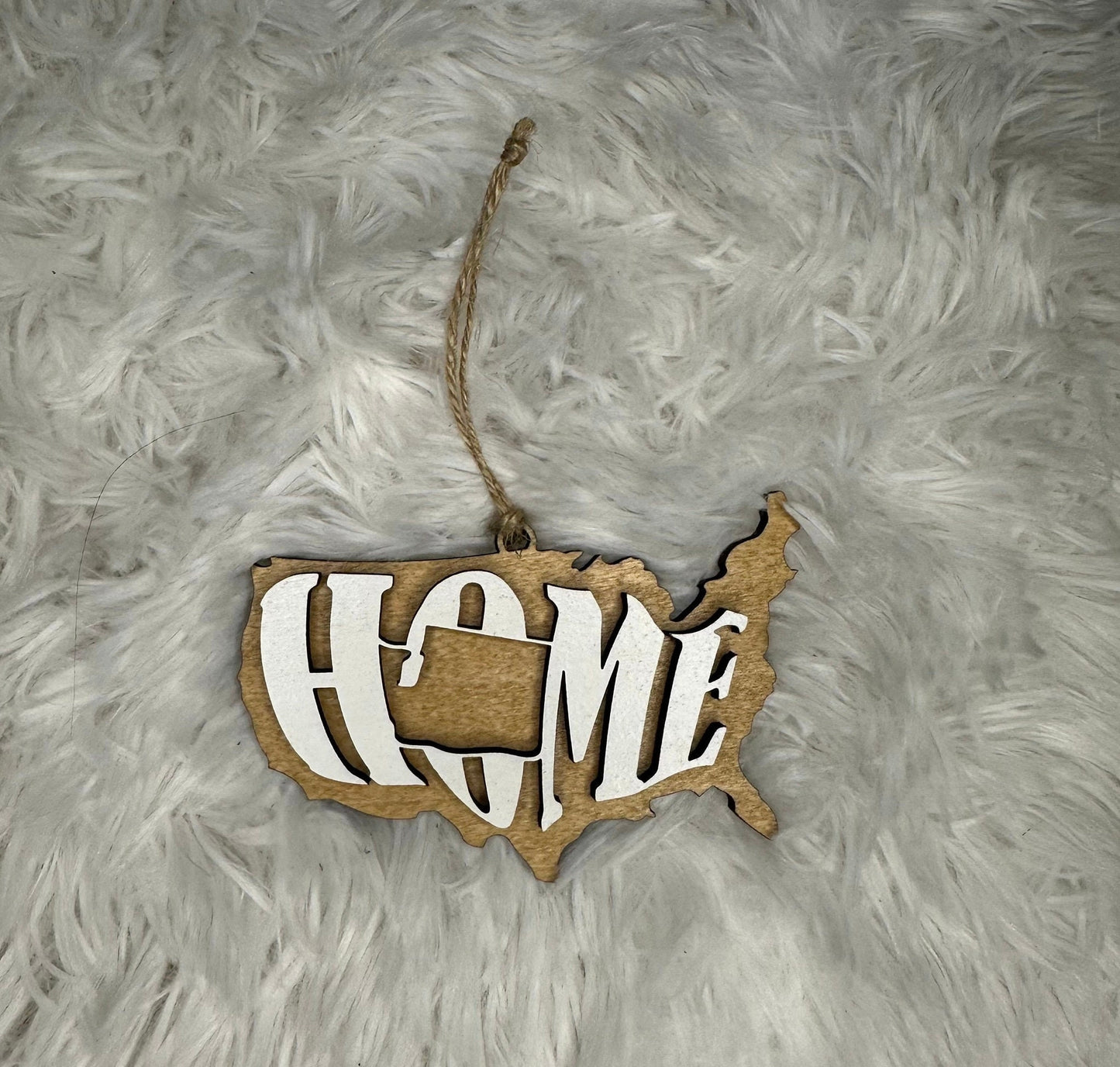 Washington State Ornament | WA US Home Wood Gift | Christmas Present