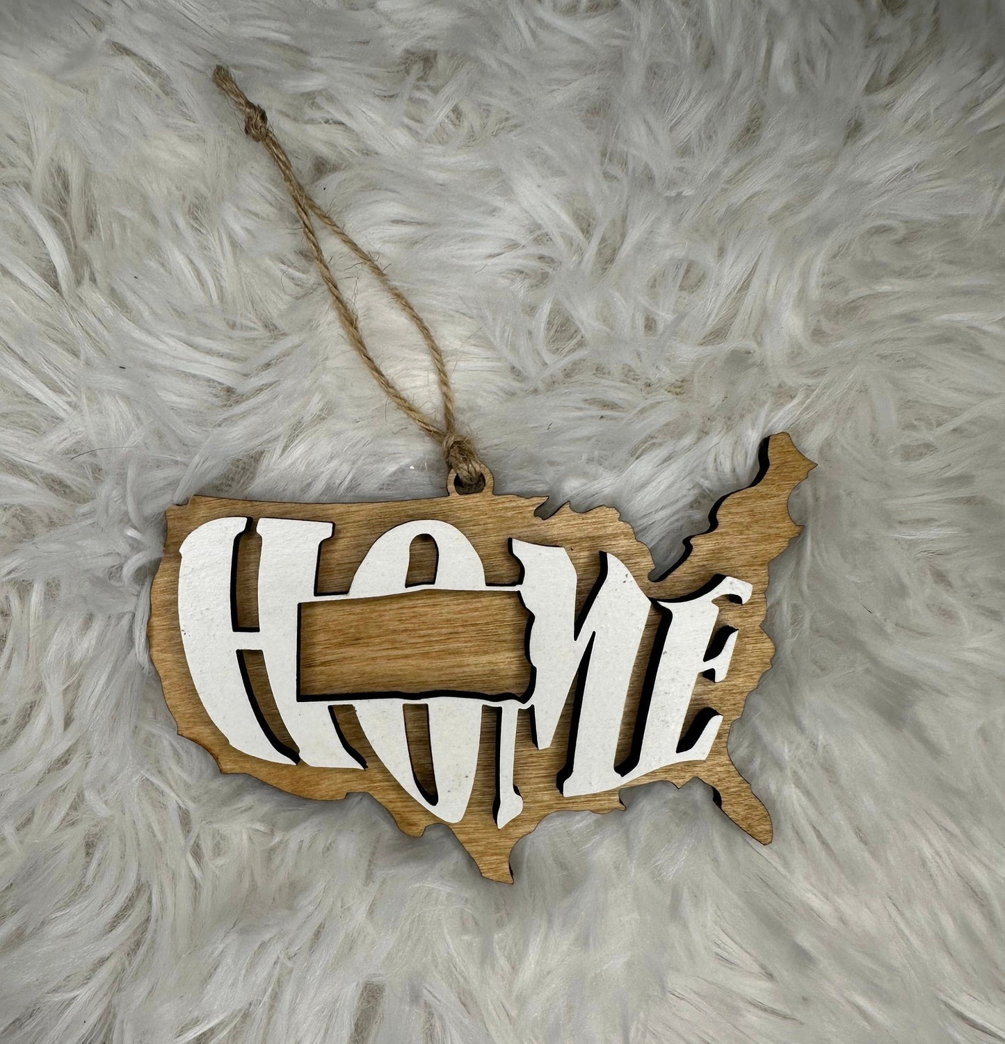 South Dakota State Ornament | SD US Home Wood Gift | Christmas Present