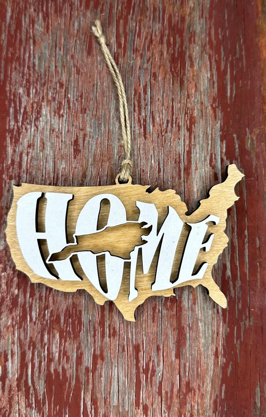 North Carolina State Ornament | NC US Home Wood Gift | Christmas Present