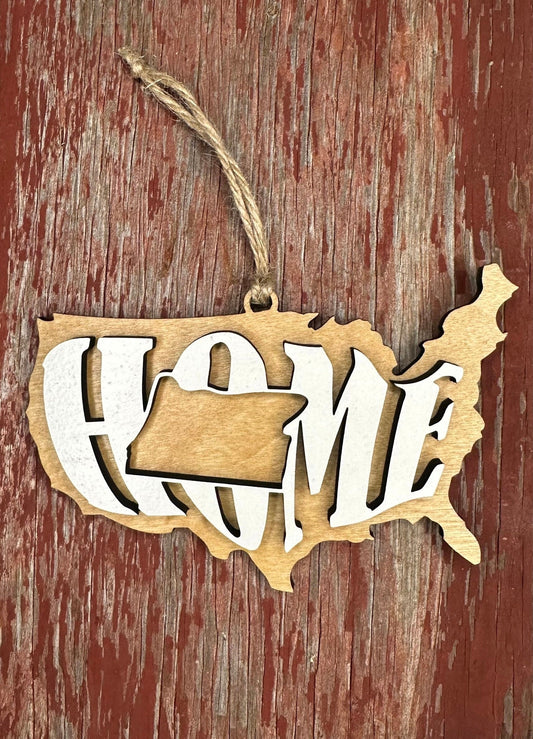 Oregon State Ornament | OR US Home Wood Gift | Christmas Present