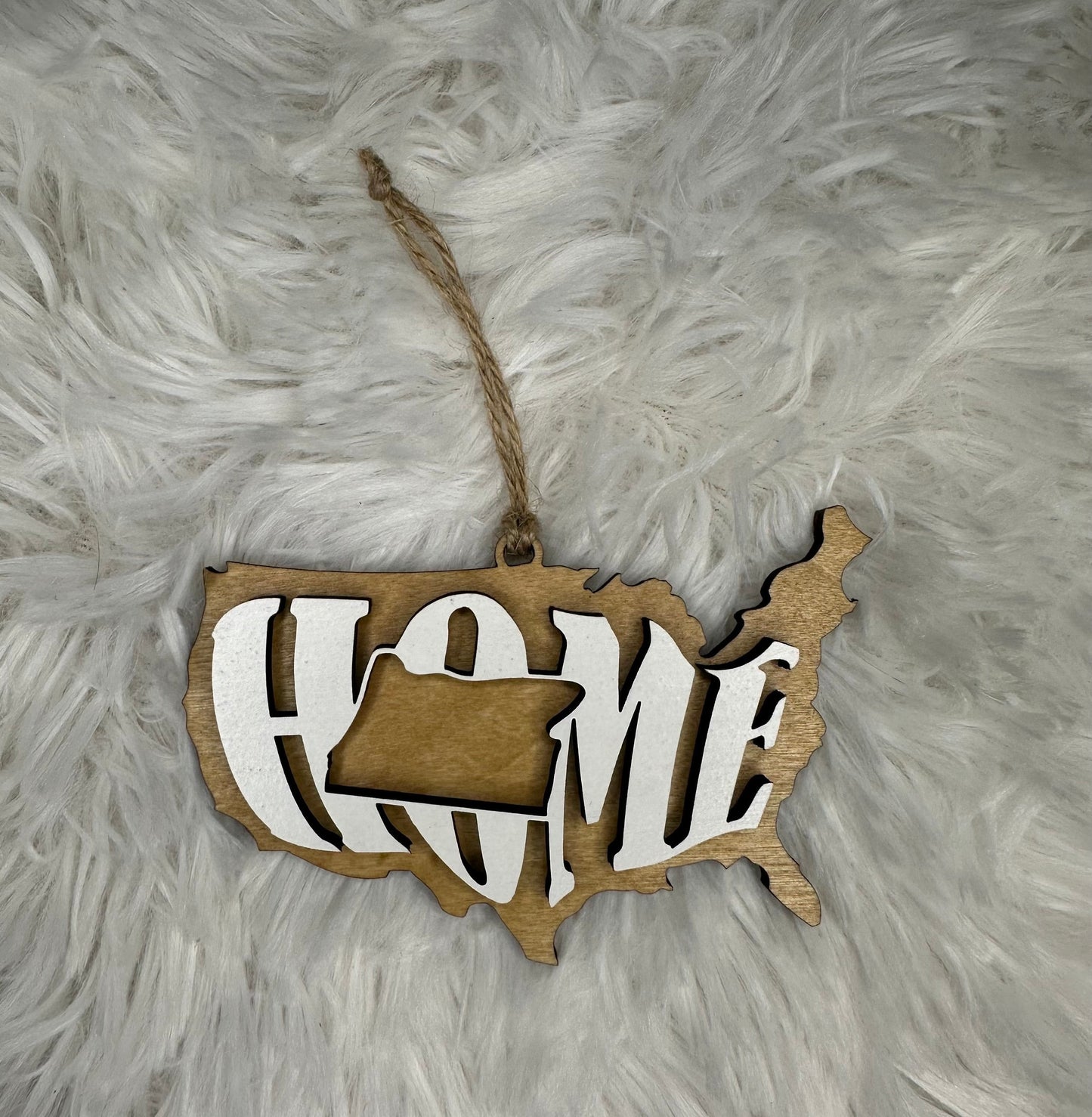 Oregon State Ornament | OR US Home Wood Gift | Christmas Present