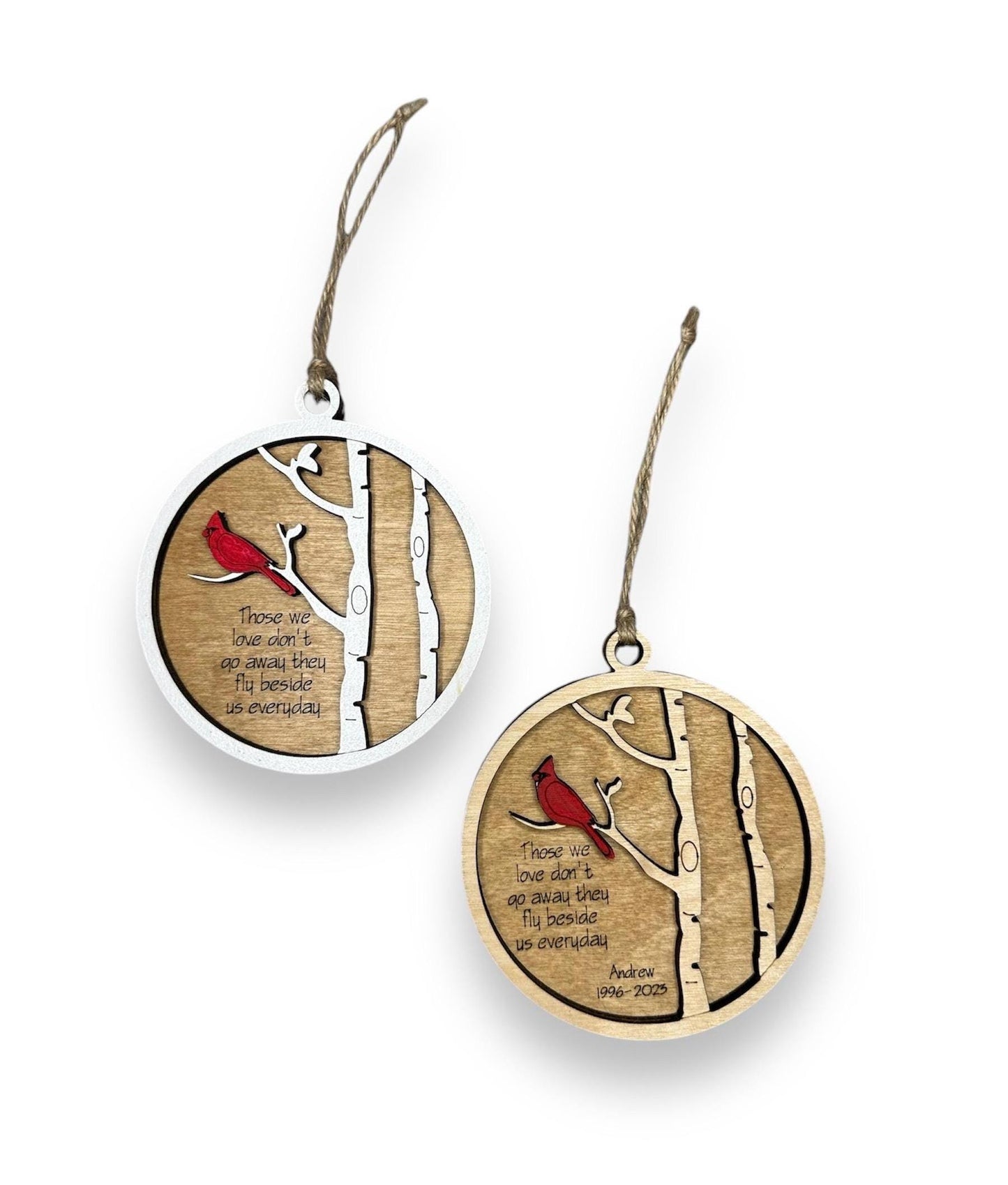 Cardinal Sentimental Ornament | Loss of Loved One Keepsake | Memorial Gift | Personalized Sympathy Gift | Tribute Present