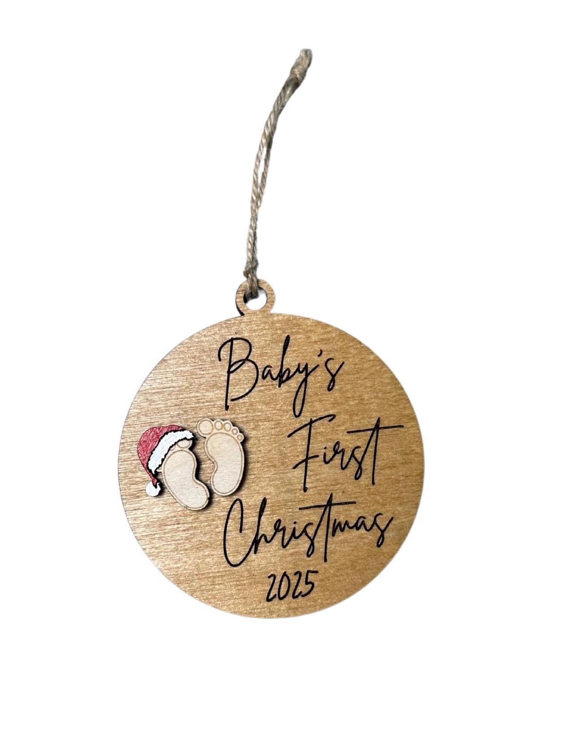 Baby’s First Christmas Ornament | Merry Christmas 2025 | Grandparents Gift | New Baby Gift for New Mom and Dad