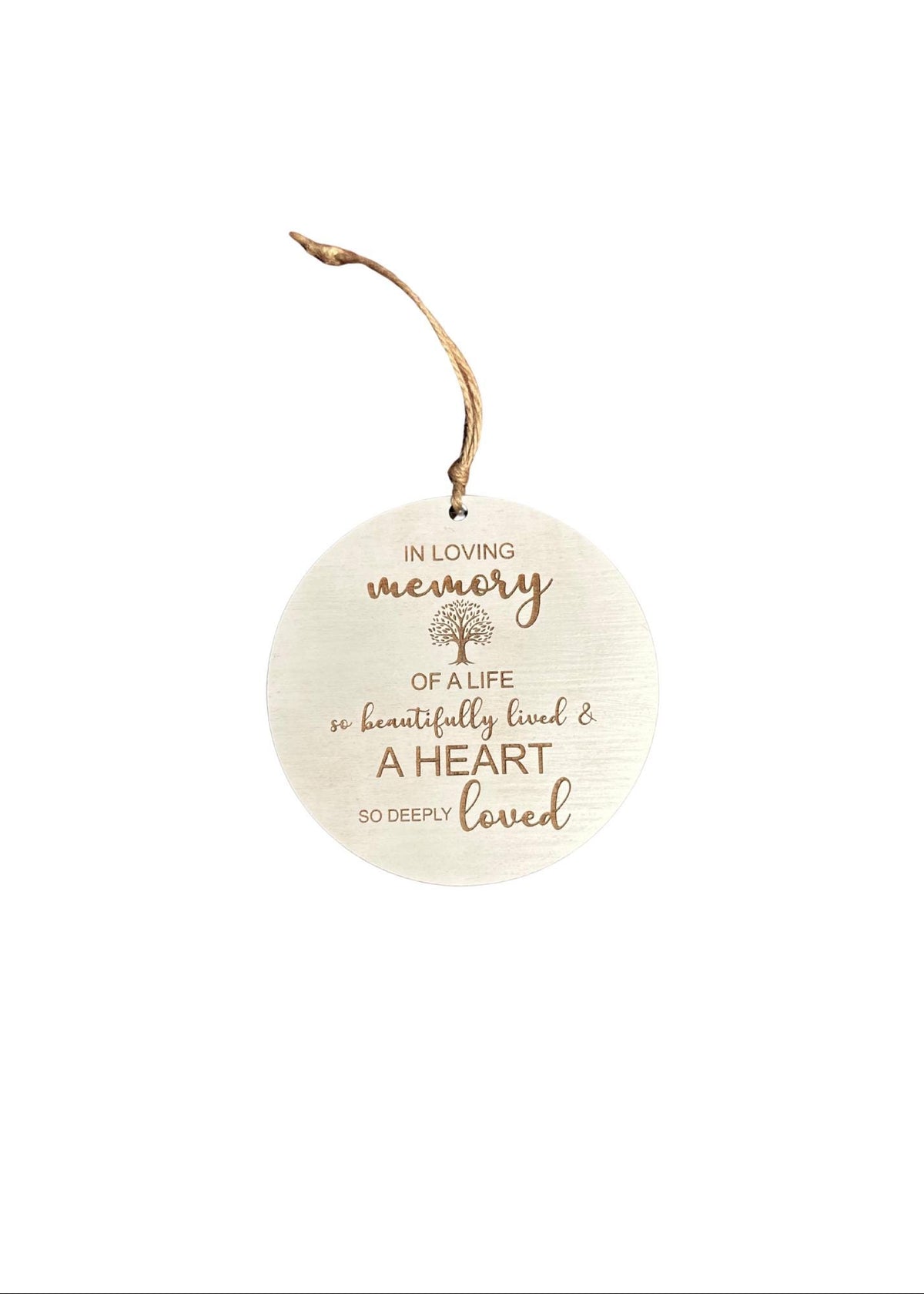 Sentimental Wooden Ornament | In Loving Memory Present | Holiday Gift | Memorial
