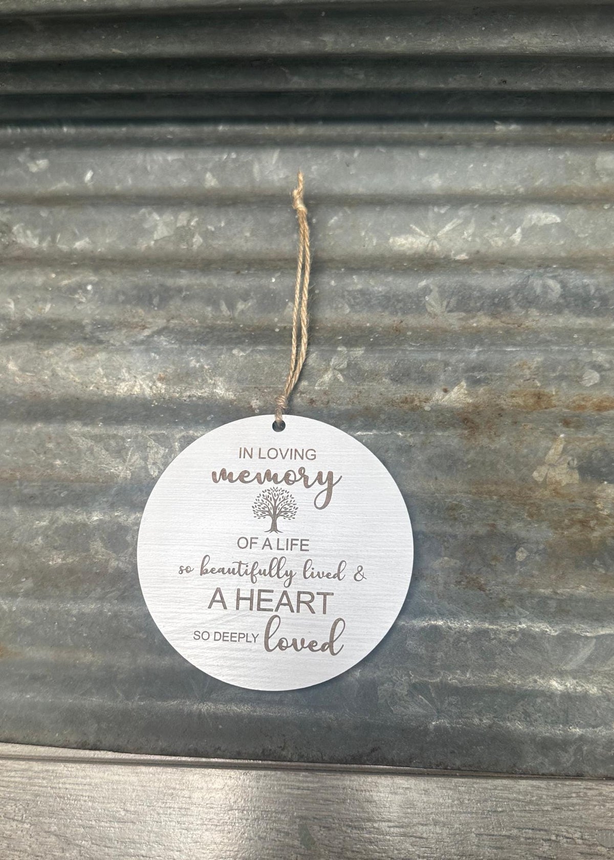 Sentimental Wooden Ornament | In Loving Memory Present | Holiday Gift | Memorial