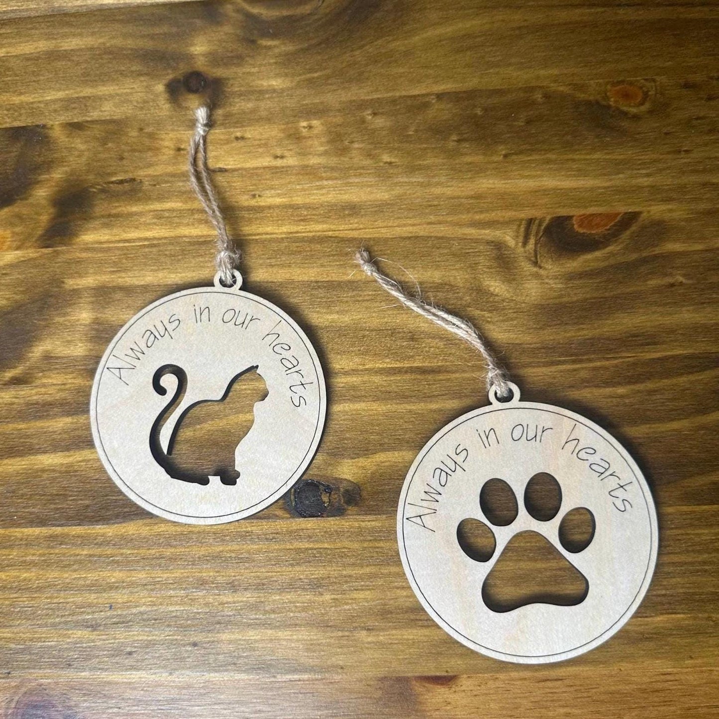 Always In Our Hearts Pet loss Ornament | Pet Loss | Sentimental Holiday Gift | Christmas Present