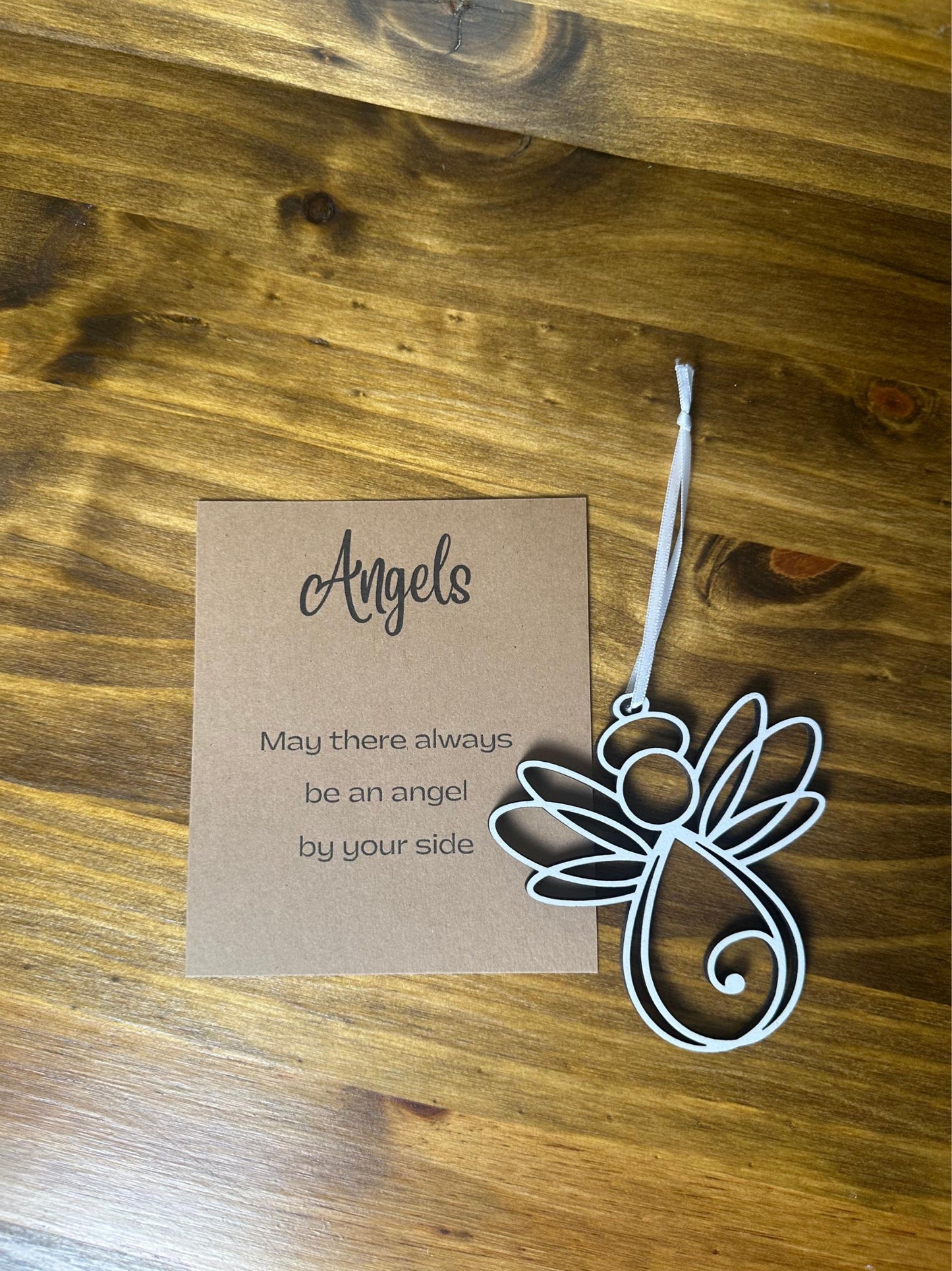 Angel Ornament with Saying Card | Memorial Gift | Guardian Angel