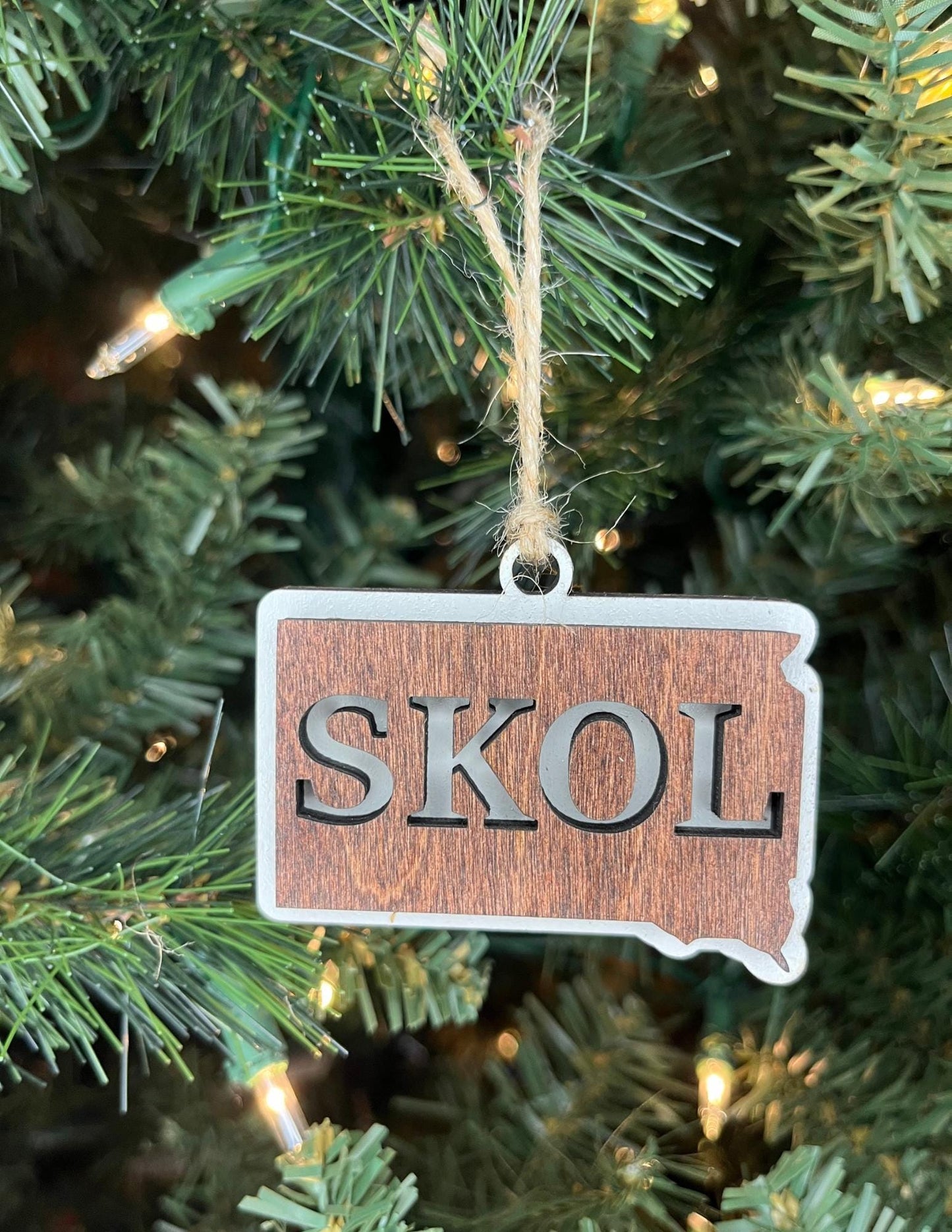 Skol Vikings South Dakota Ornament | Christmas Football Fan Gift