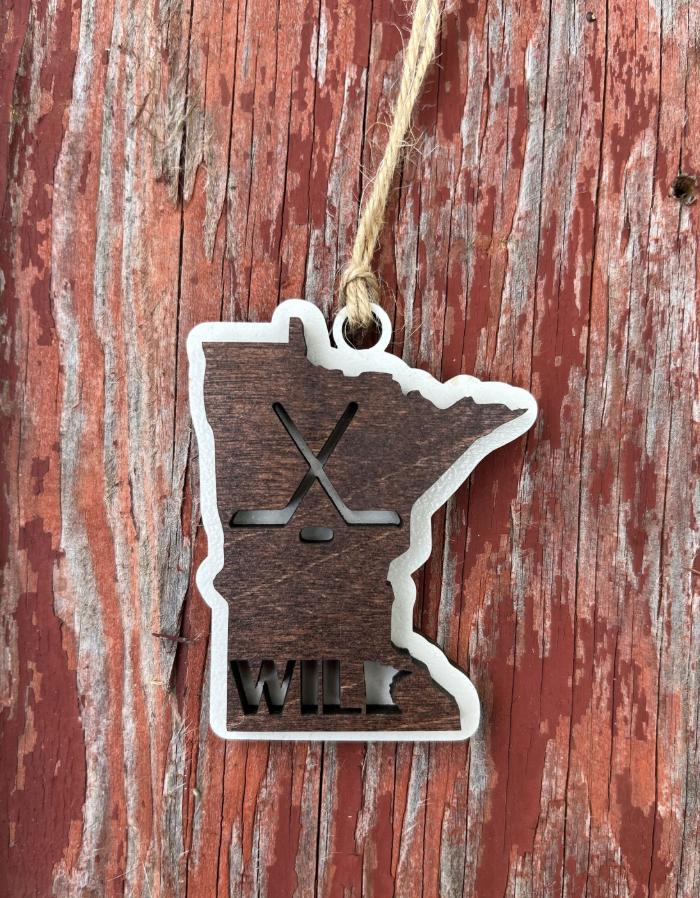 MN Minnesota Aurora Ornament | Holiday | Christmas | Gift | Present | Women's Soccer Football Fan