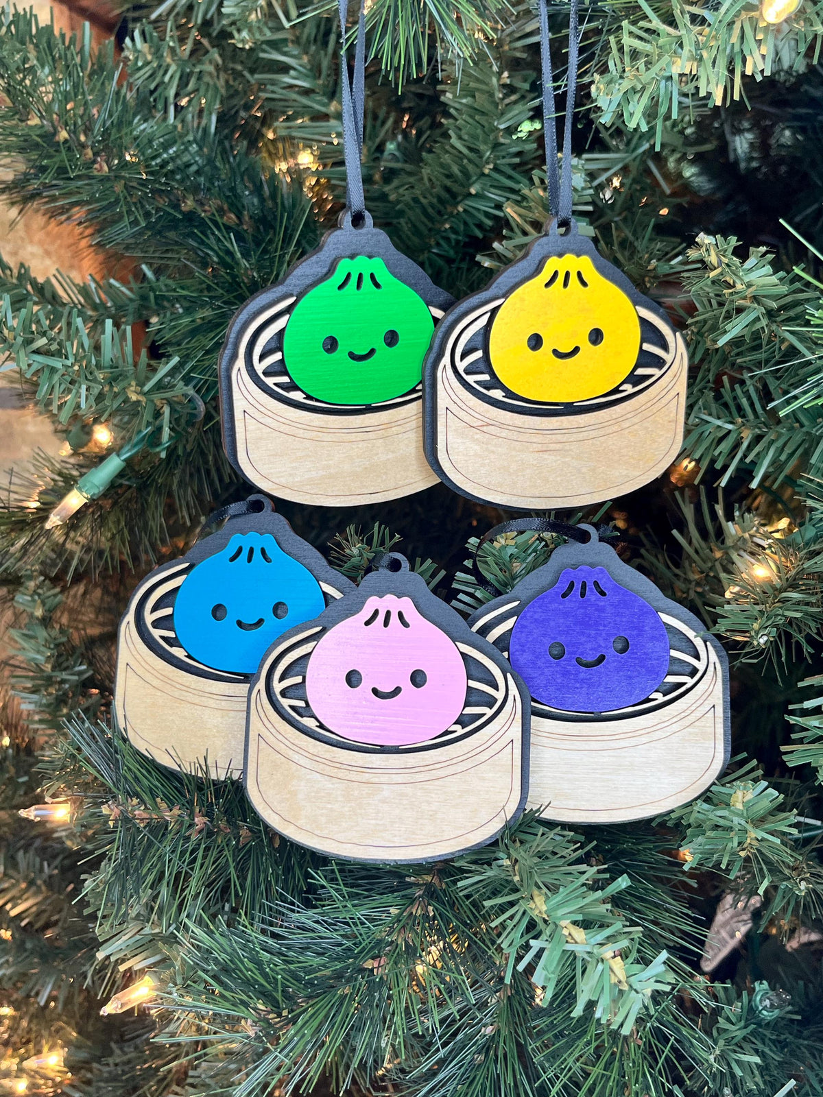 Surprise Dumpling Christmas Ornament | Children's Present | Holiday Squishy Dumpling Gift
