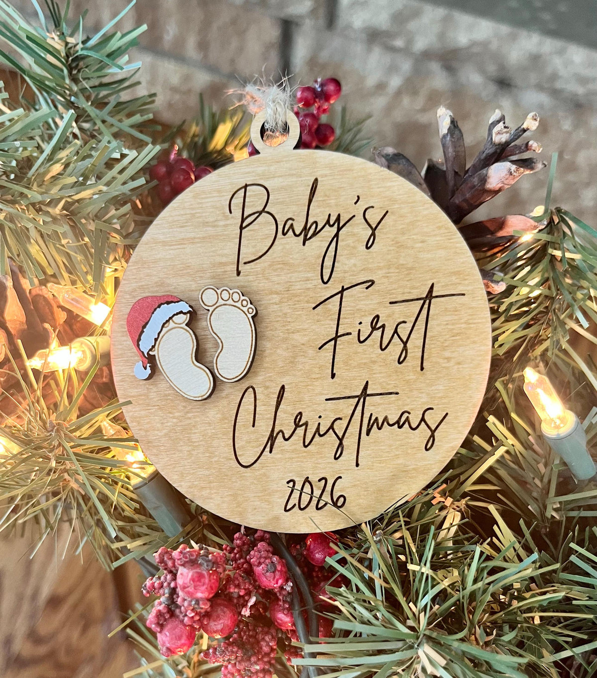 Baby Announcement Ornament | Merry Christmas See You in 2027 | Baby First Christmas 2026 | Grandparents Gift | Expecting Baby Gift