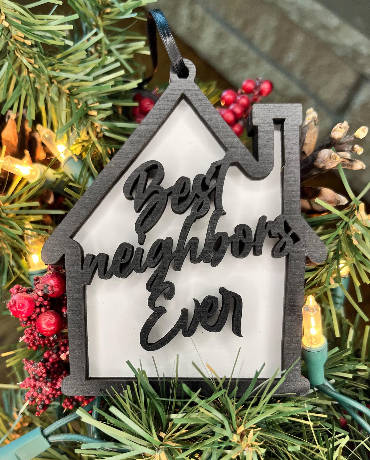 Best Neighbor Ever Ornament | Sentimental Neighborly Gift | Christmas Present